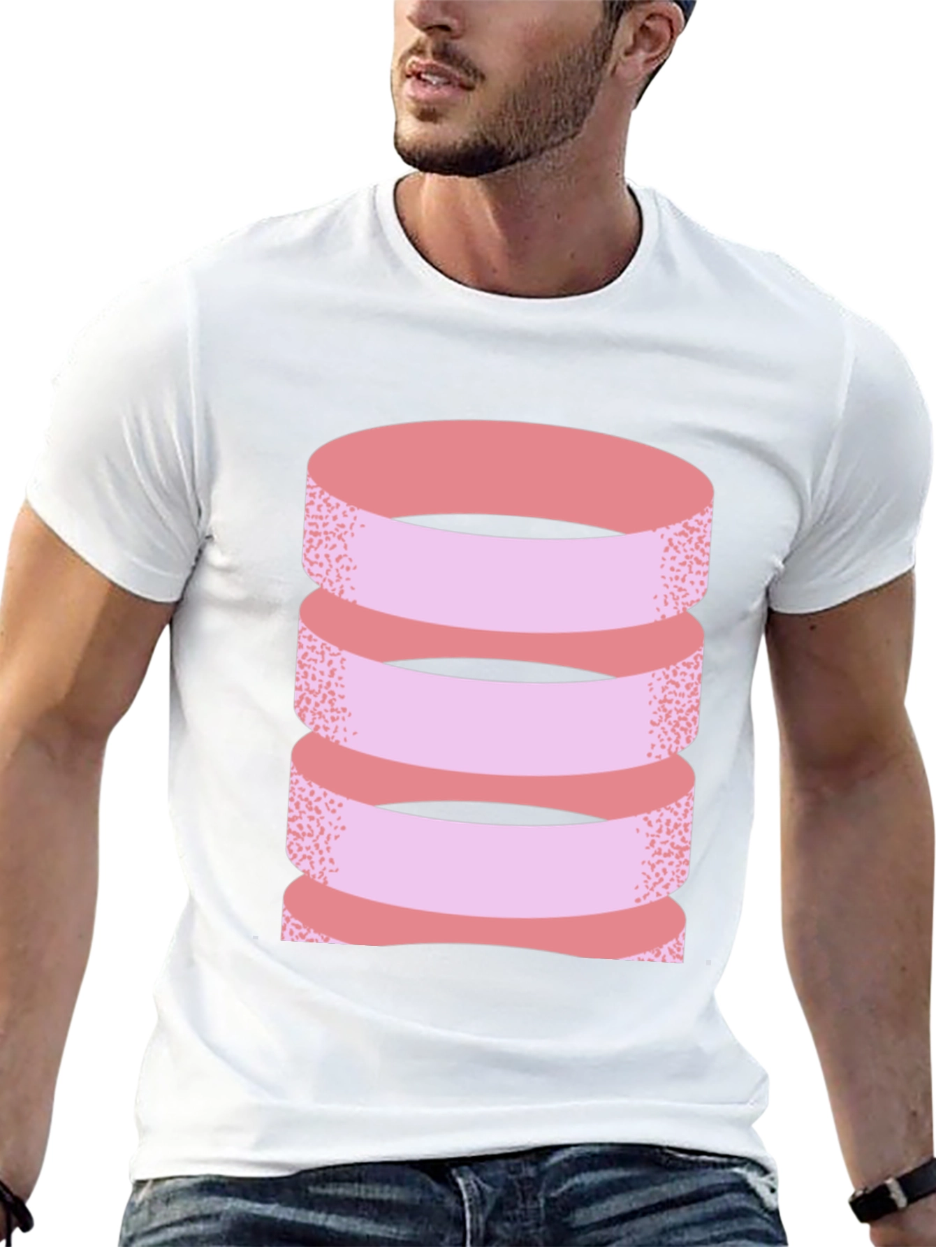 Modern Layered Ribbon T-Shirt