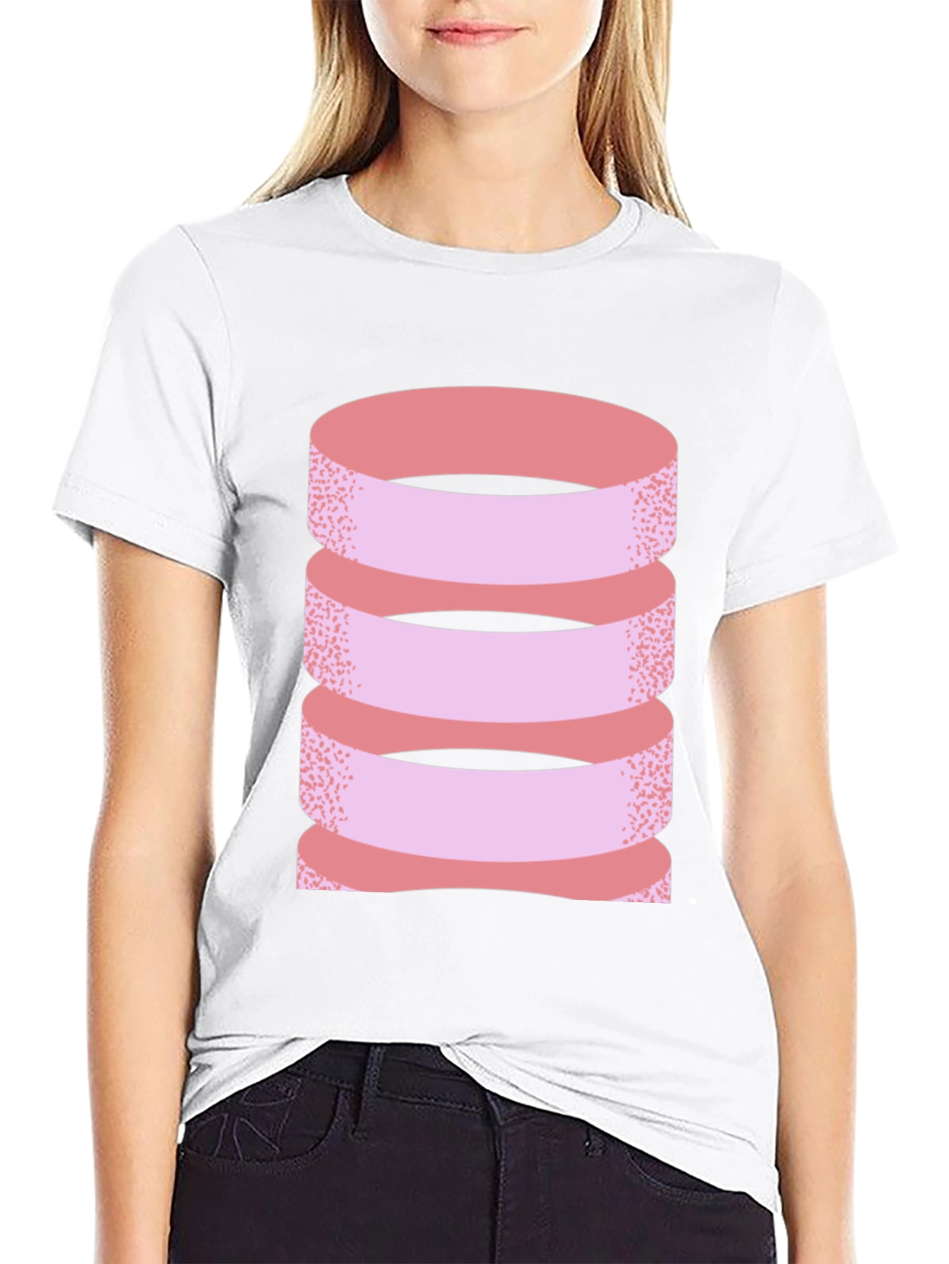 Modern Layered Ribbon T-Shirt
