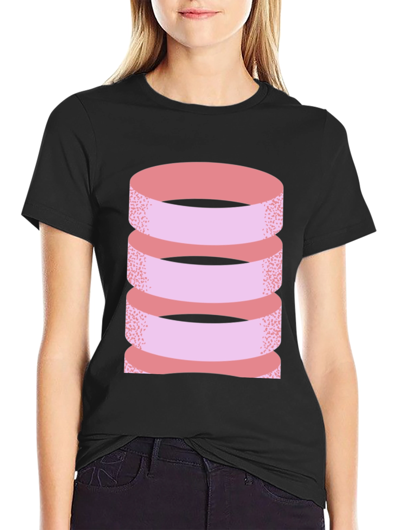 Modern Layered Ribbon T-Shirt