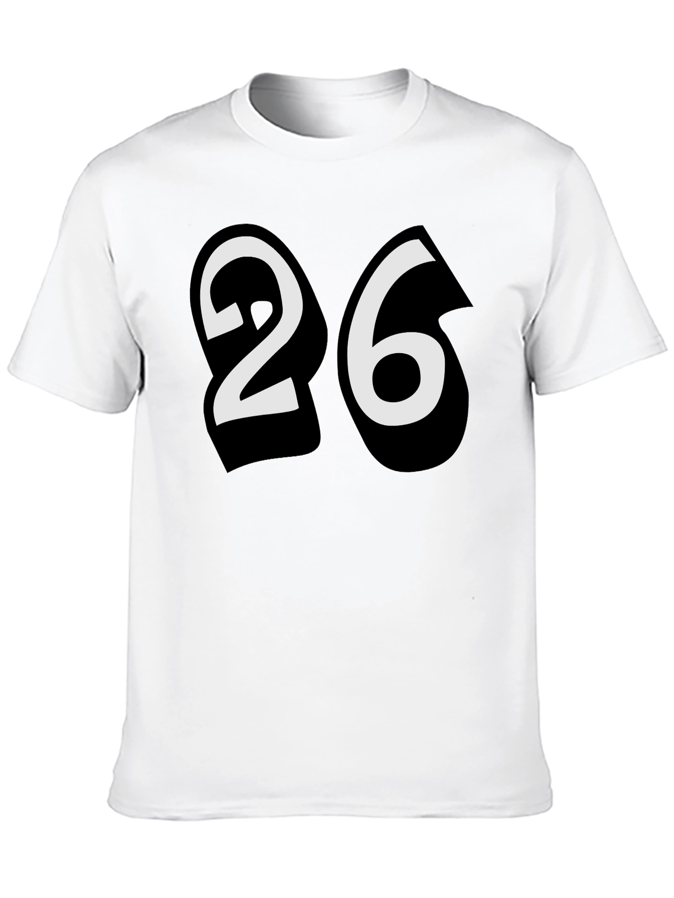 Bold Number 26 Graphic T-Shirt