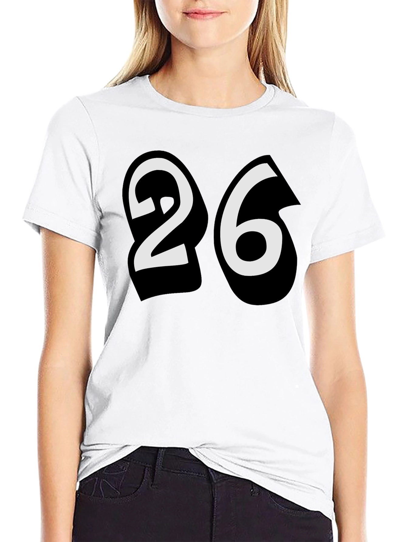 Bold Number 26 Graphic T-Shirt