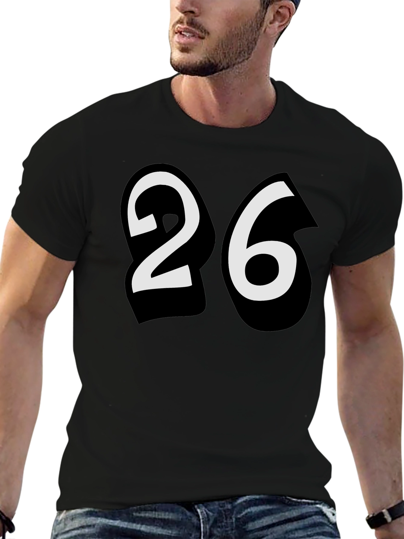 Bold Number 26 Graphic T-Shirt