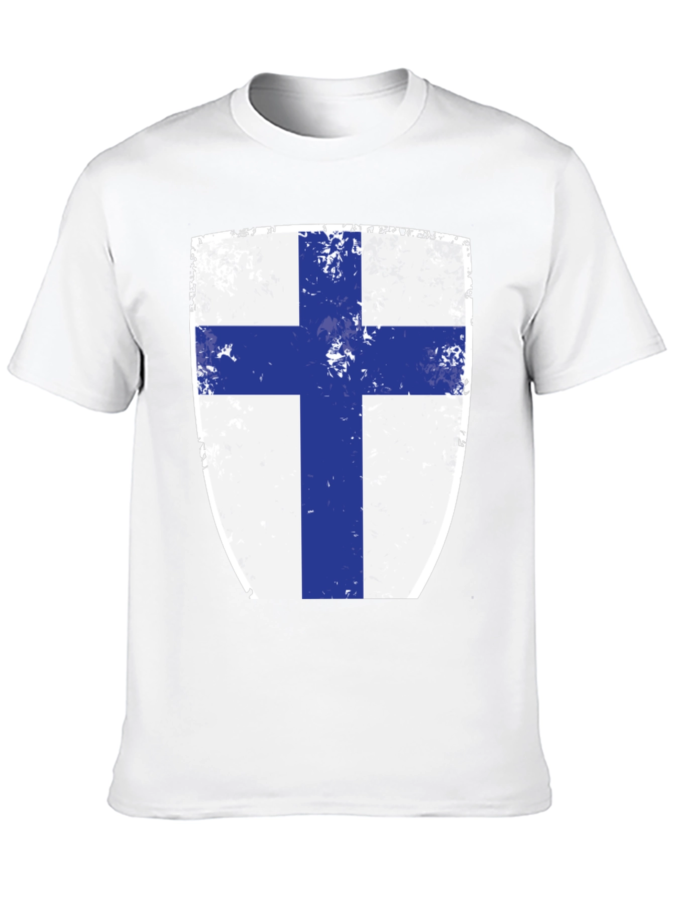 Finnish Flag Shield T-Shirt - Finland Pride Tee