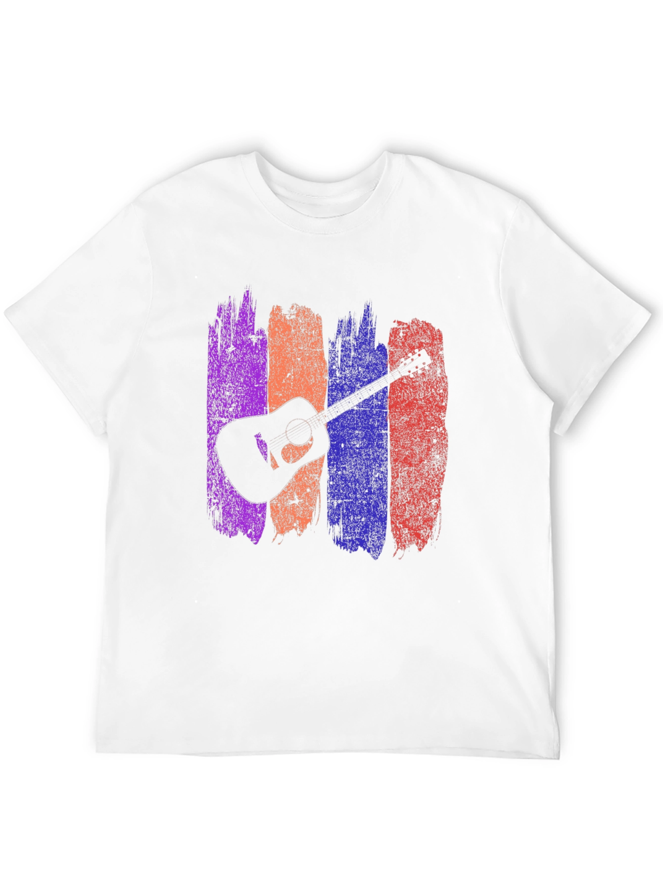 Guitar Silhouette Graphic Tee - Trendy Music Lover Shirt