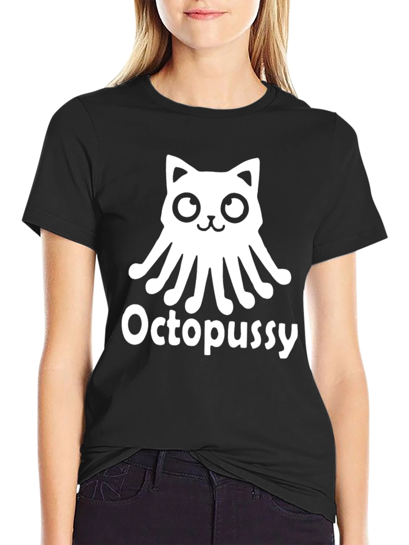 Octopussy T-Shirt - Cat Octopus Graphic Tee