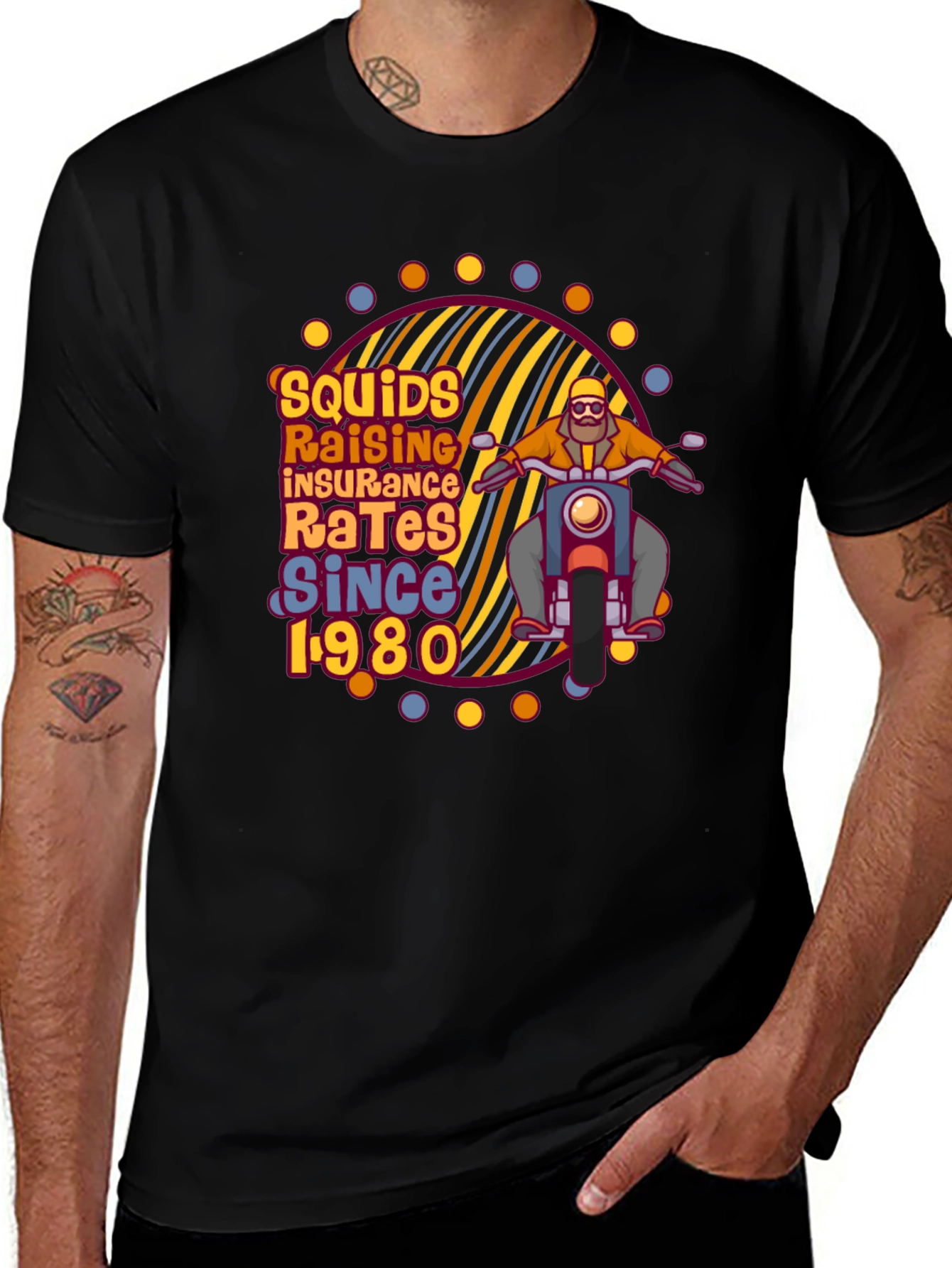 Squids Raising Rates T-Shirt Since 1980 Black