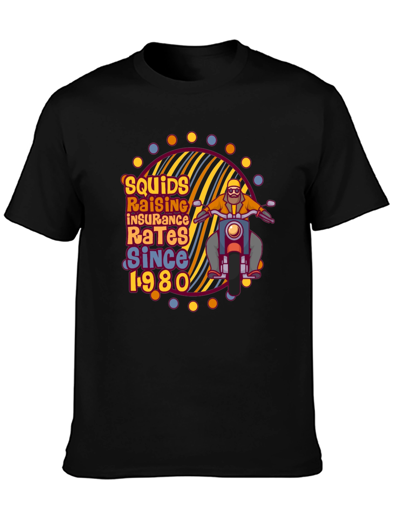 Squids Raising Rates T-Shirt Since 1980 Black