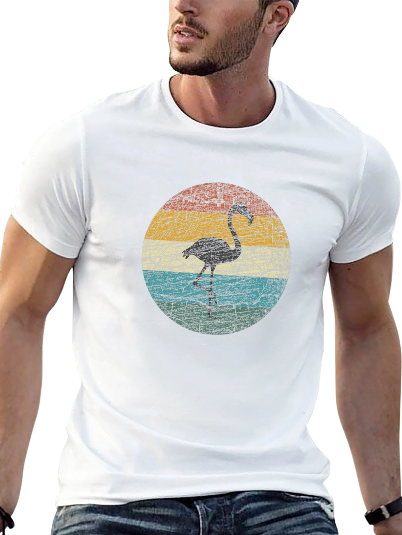 Retro Flamingo Graphic Tee