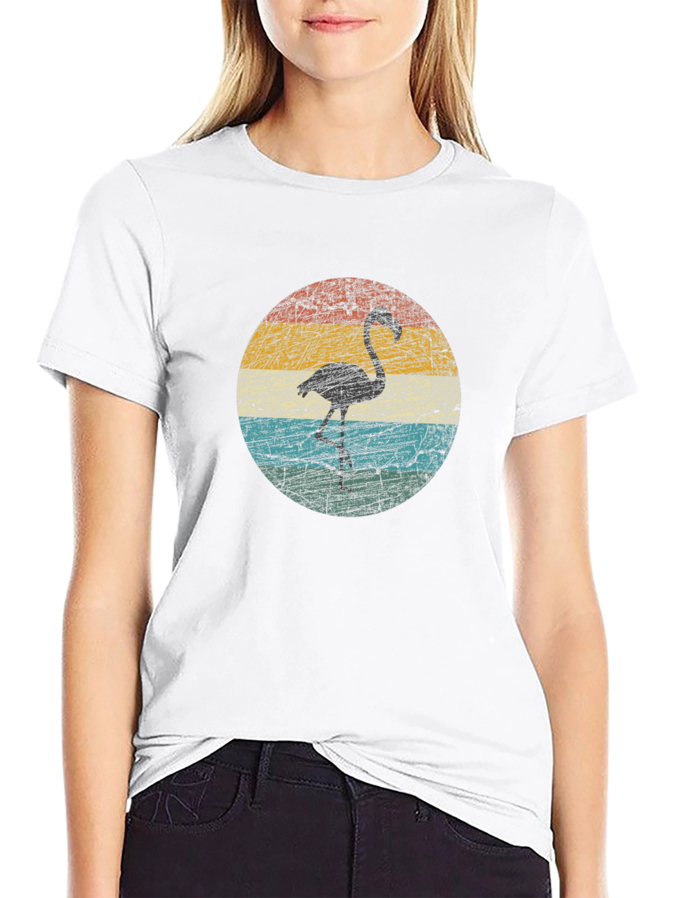 Retro Flamingo Graphic Tee