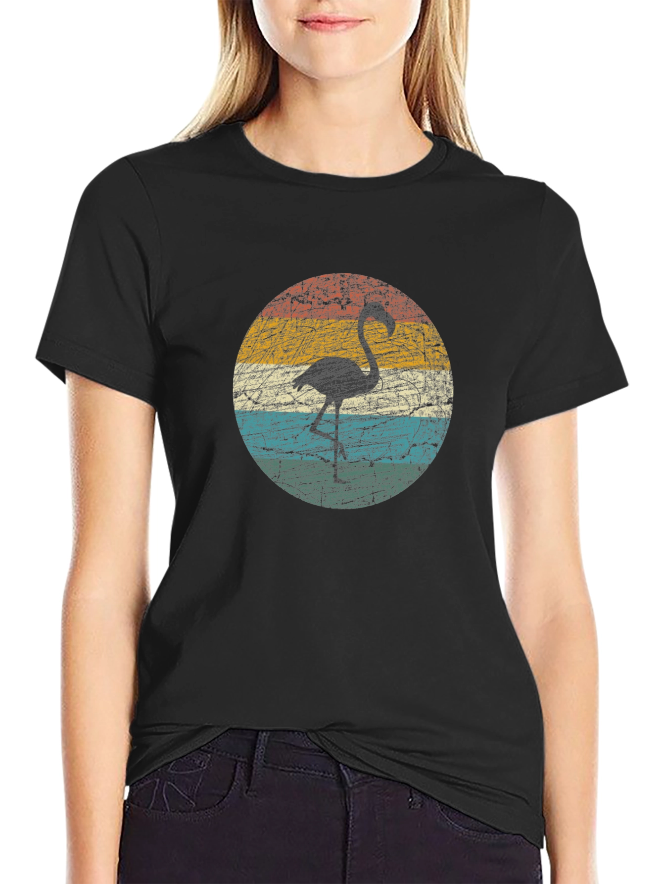Retro Flamingo Graphic Tee