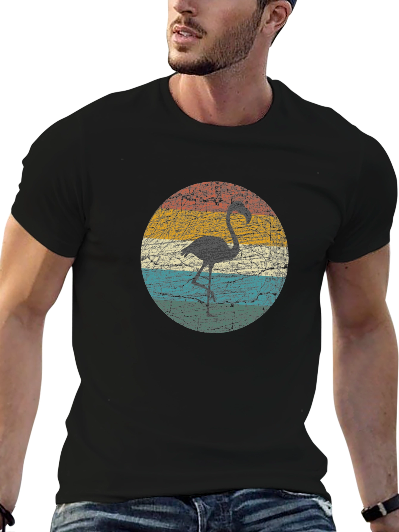 Retro Flamingo Graphic Tee