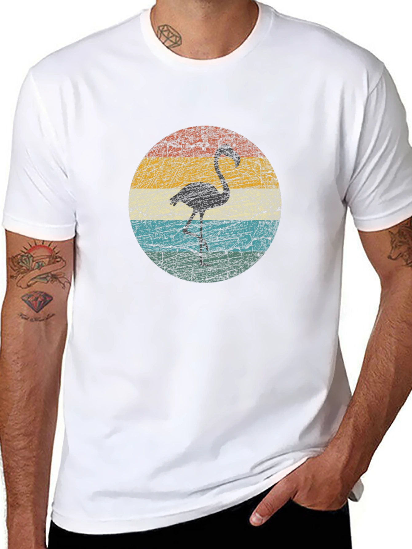 Retro Flamingo Graphic Tee