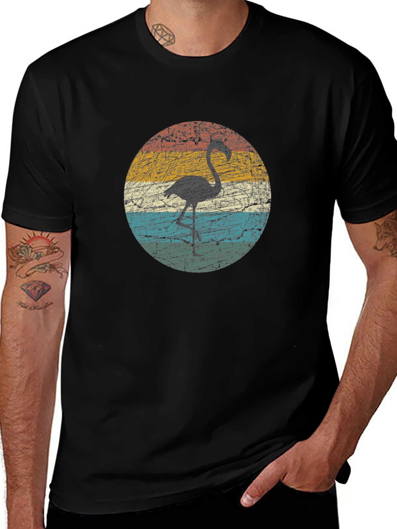 Retro Flamingo Graphic Tee