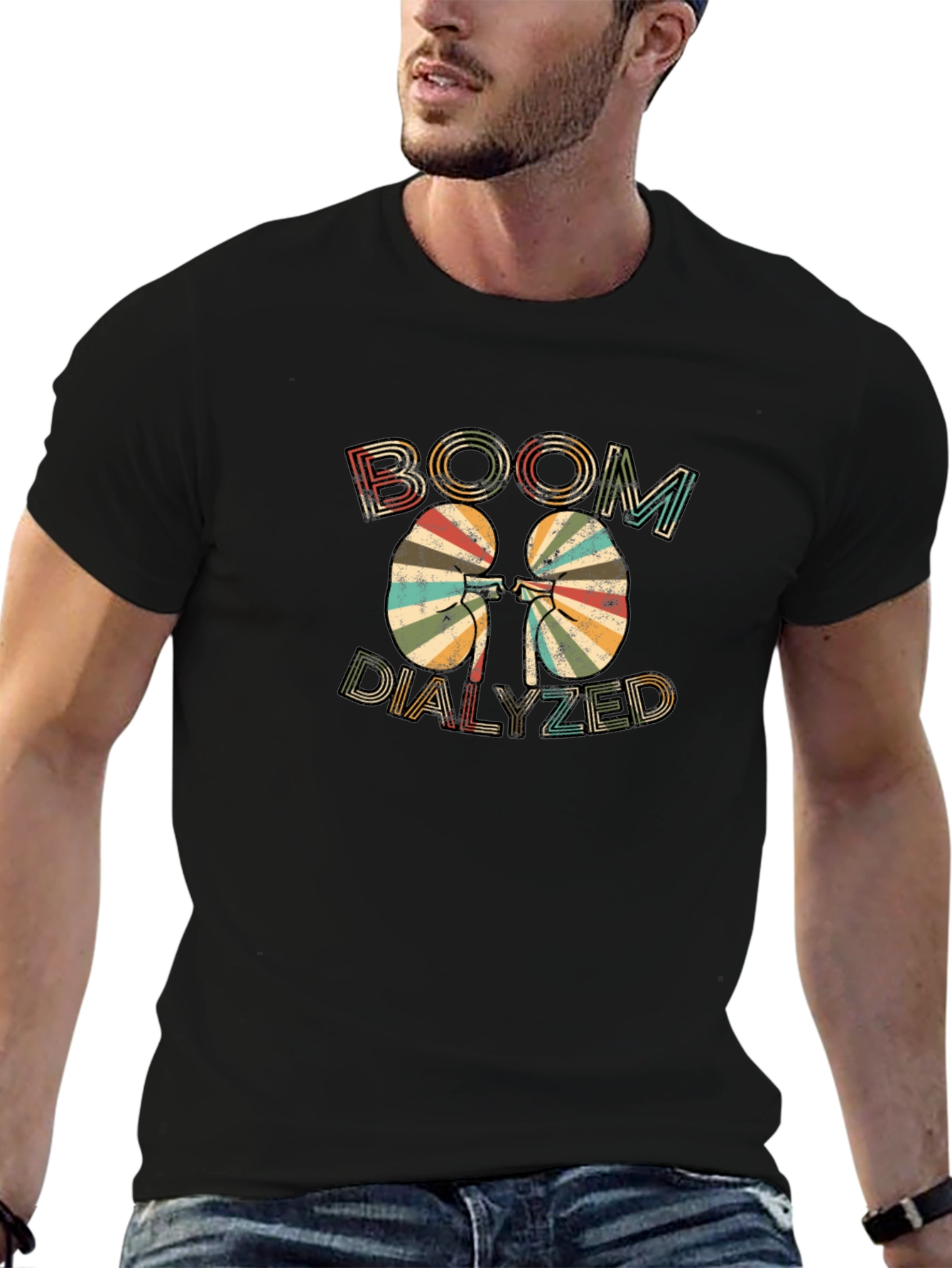 Boom Dialyzed Kidney Graphic T-Shirt