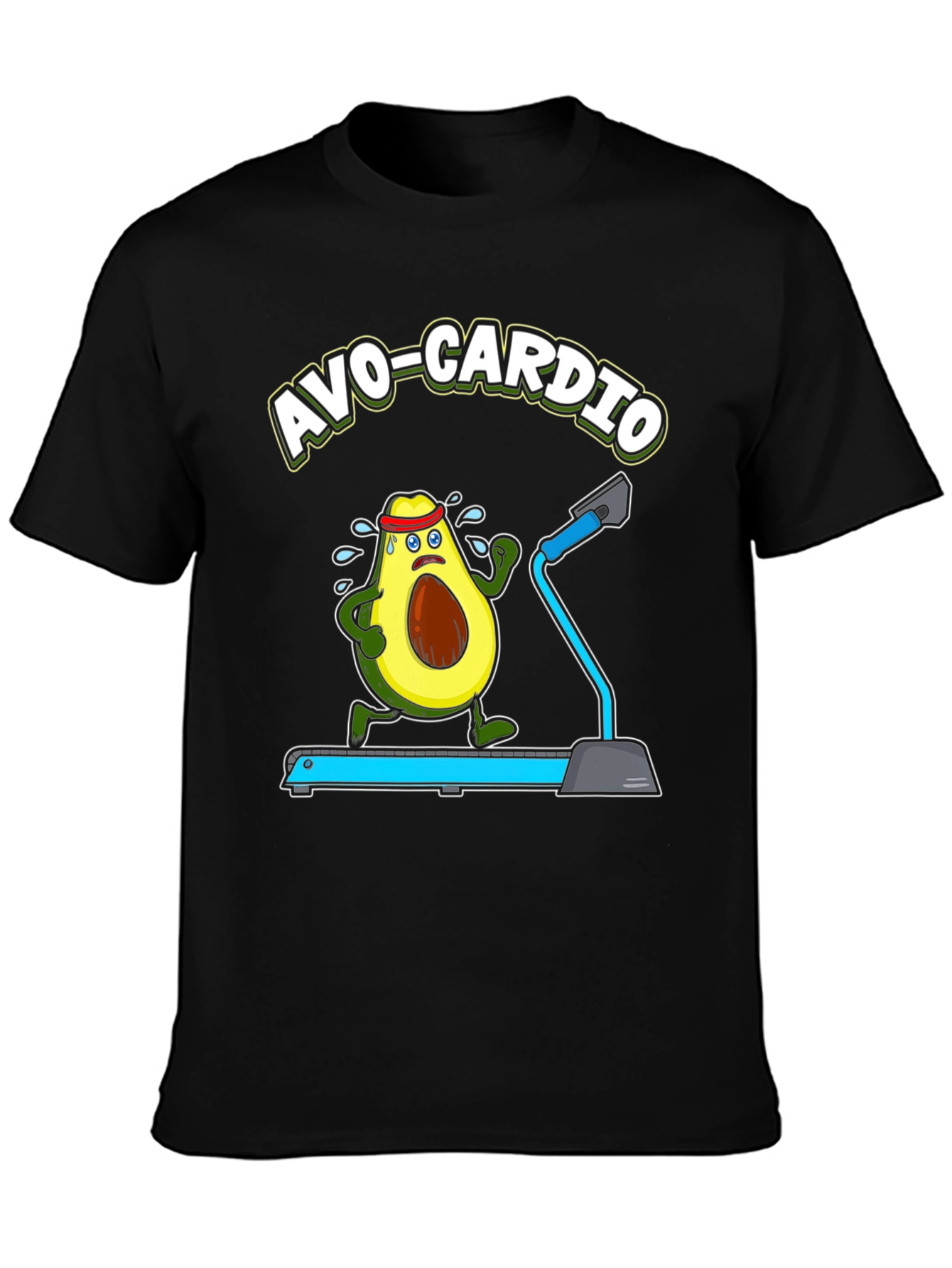 Avo-Cardio Funny Avocado Fitness T-Shirt