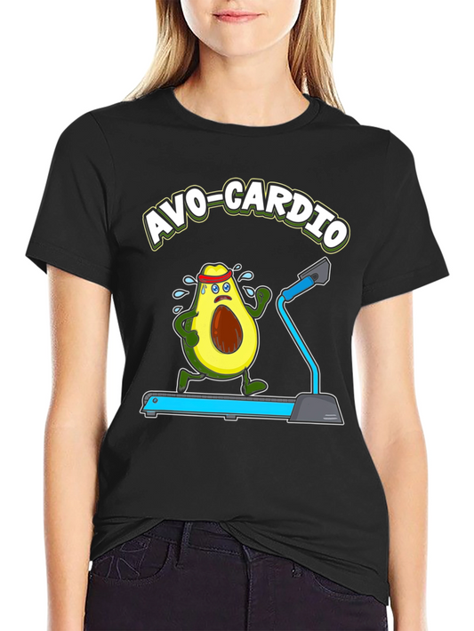 Avo-Cardio Funny Avocado Fitness T-Shirt