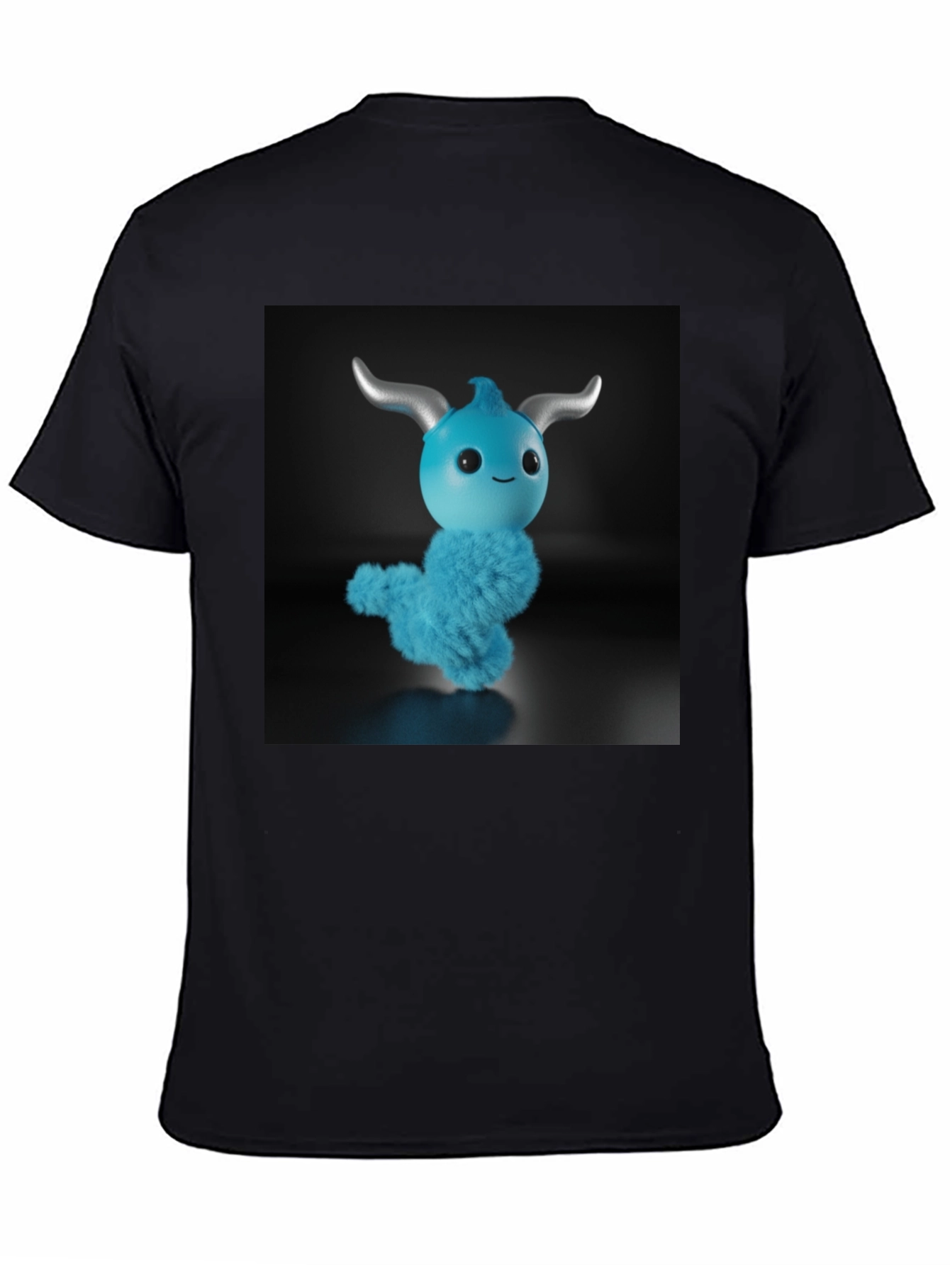 Cute Blue Monster Graphic Tee - Fun Style!