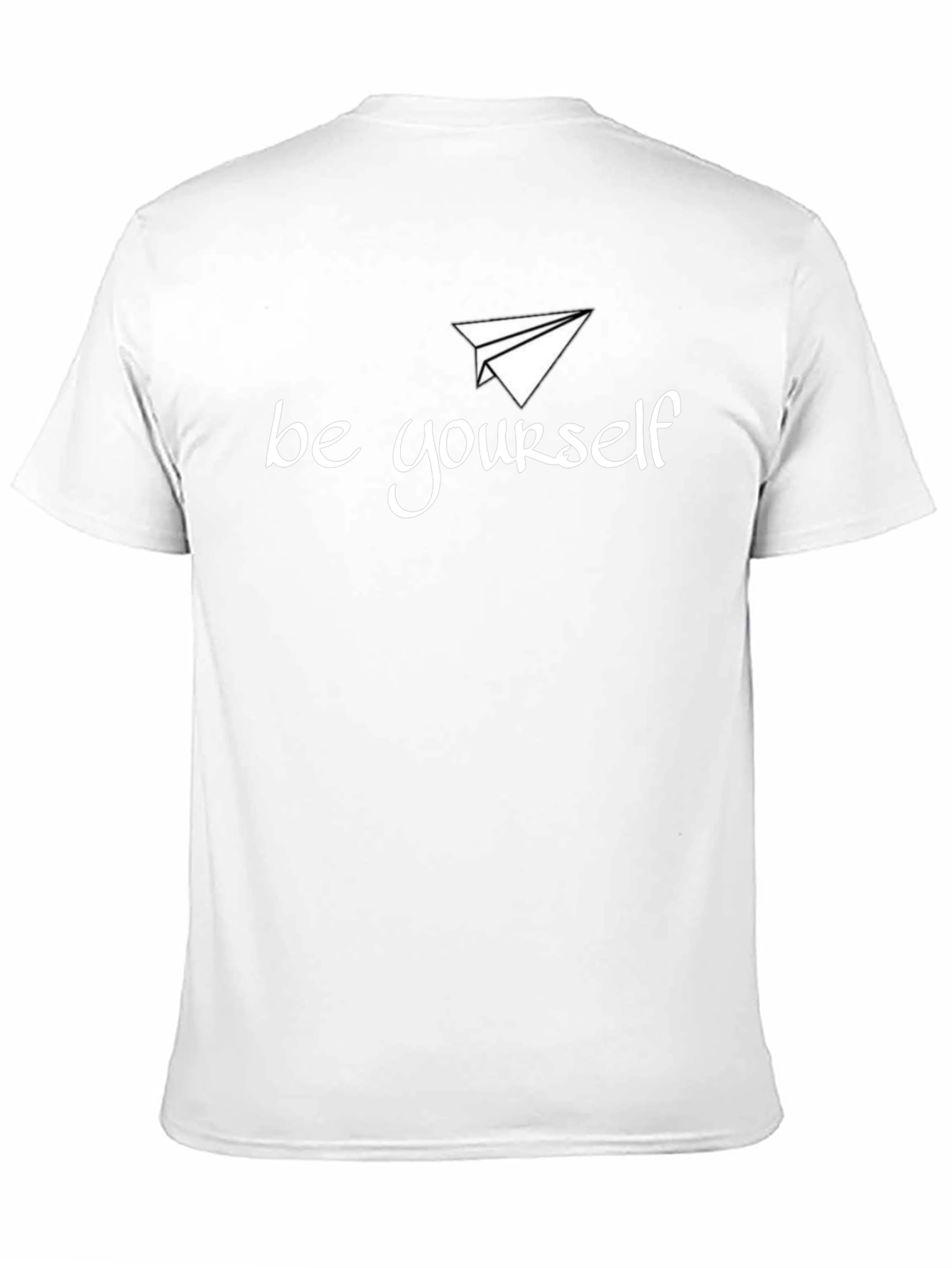 Be Yourself Graphic Tee - Black Crew Neck T-Shirt