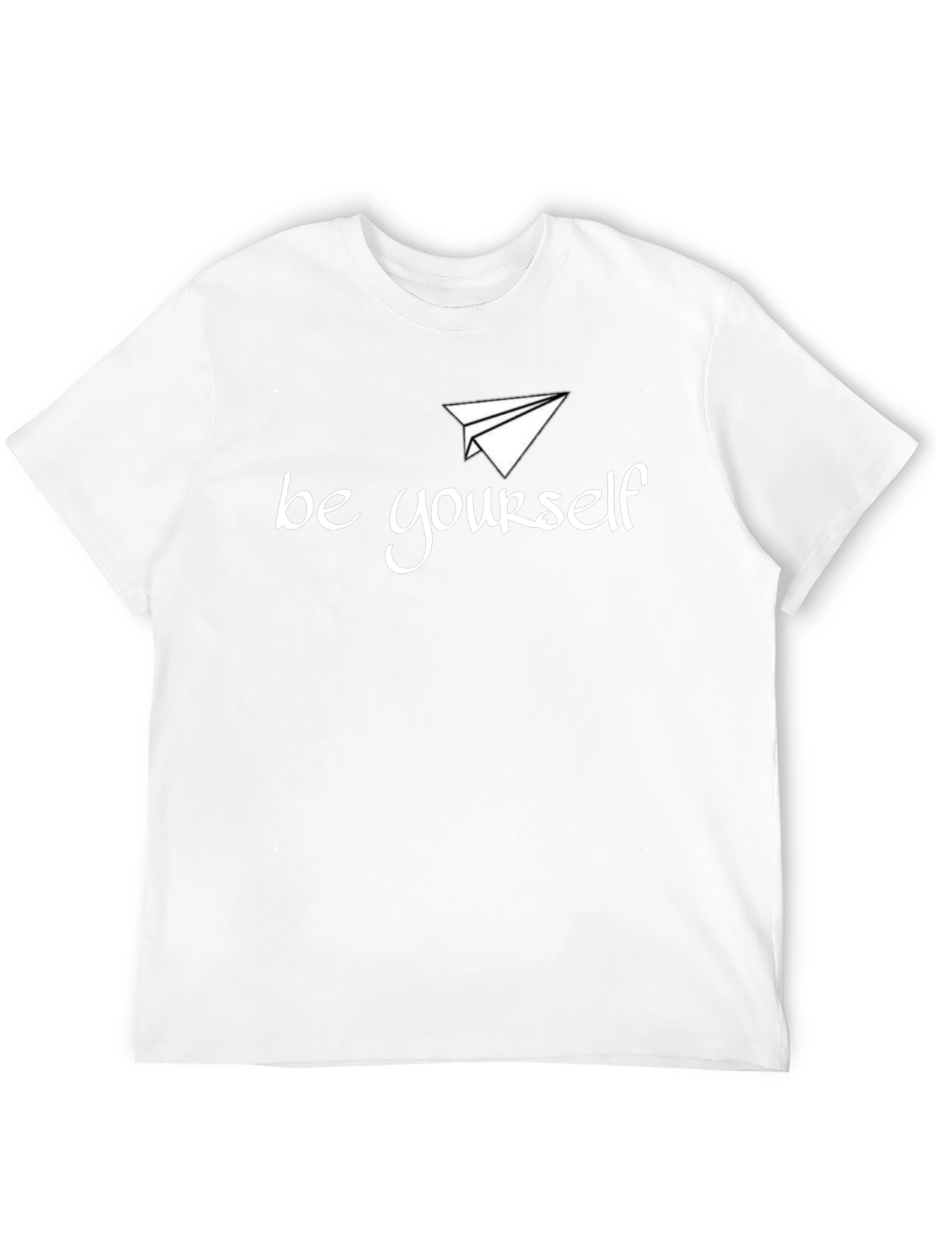 Be Yourself Graphic Tee - Black Crew Neck T-Shirt