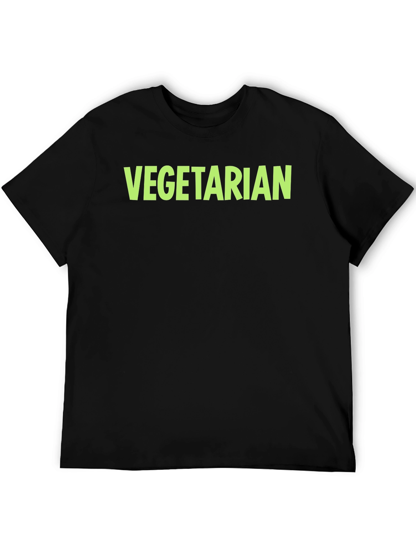 Vegetarian Graphic Tee - Black