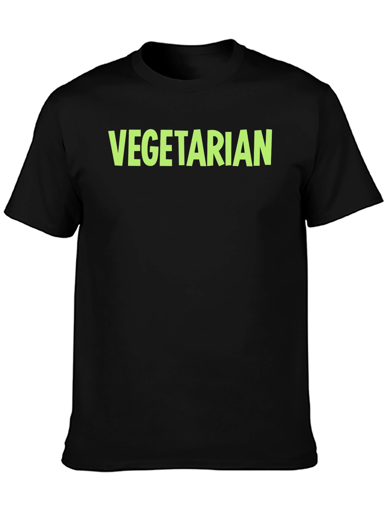 Vegetarian Graphic Tee - Black