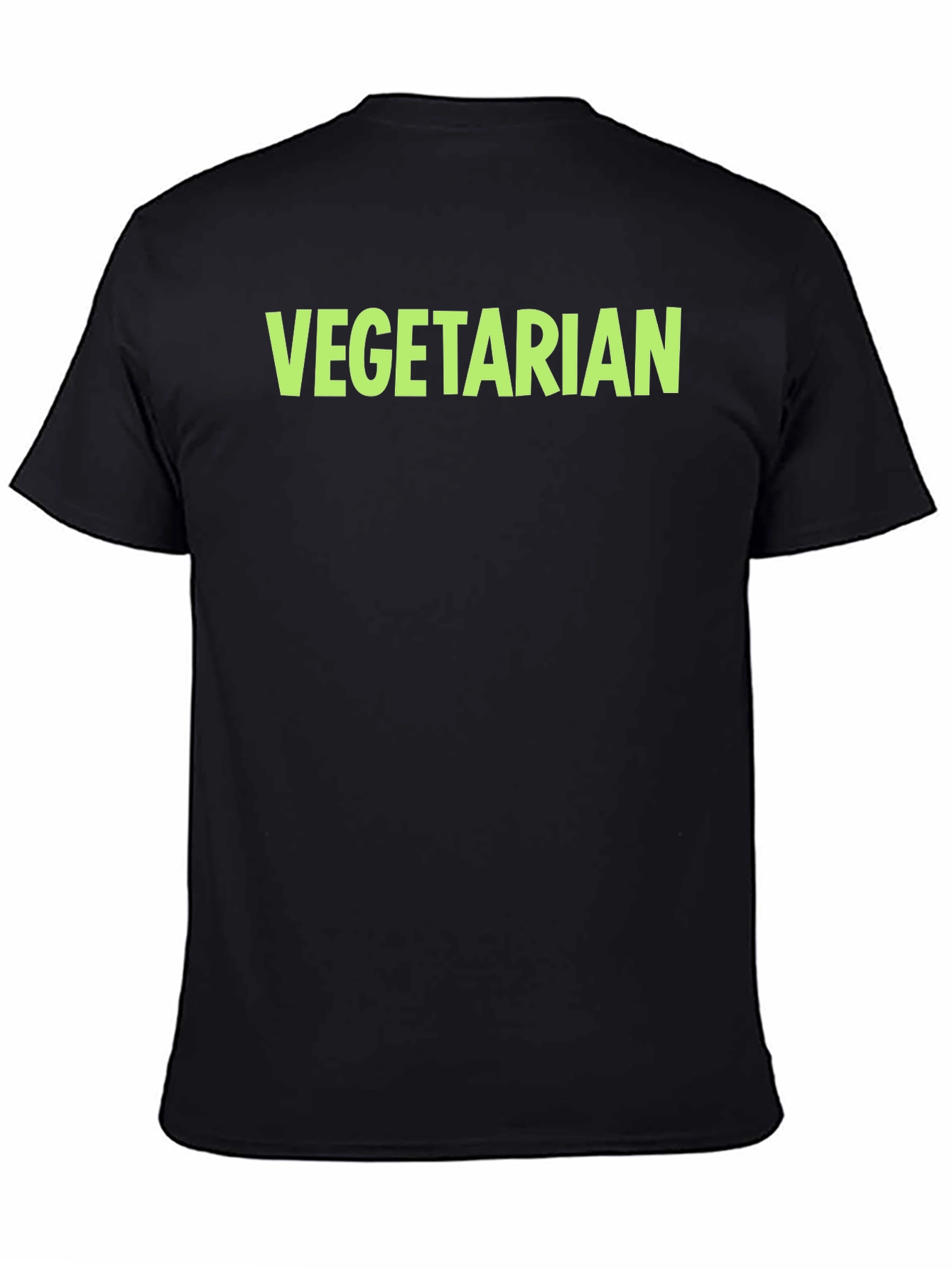 Vegetarian Graphic Tee - Black