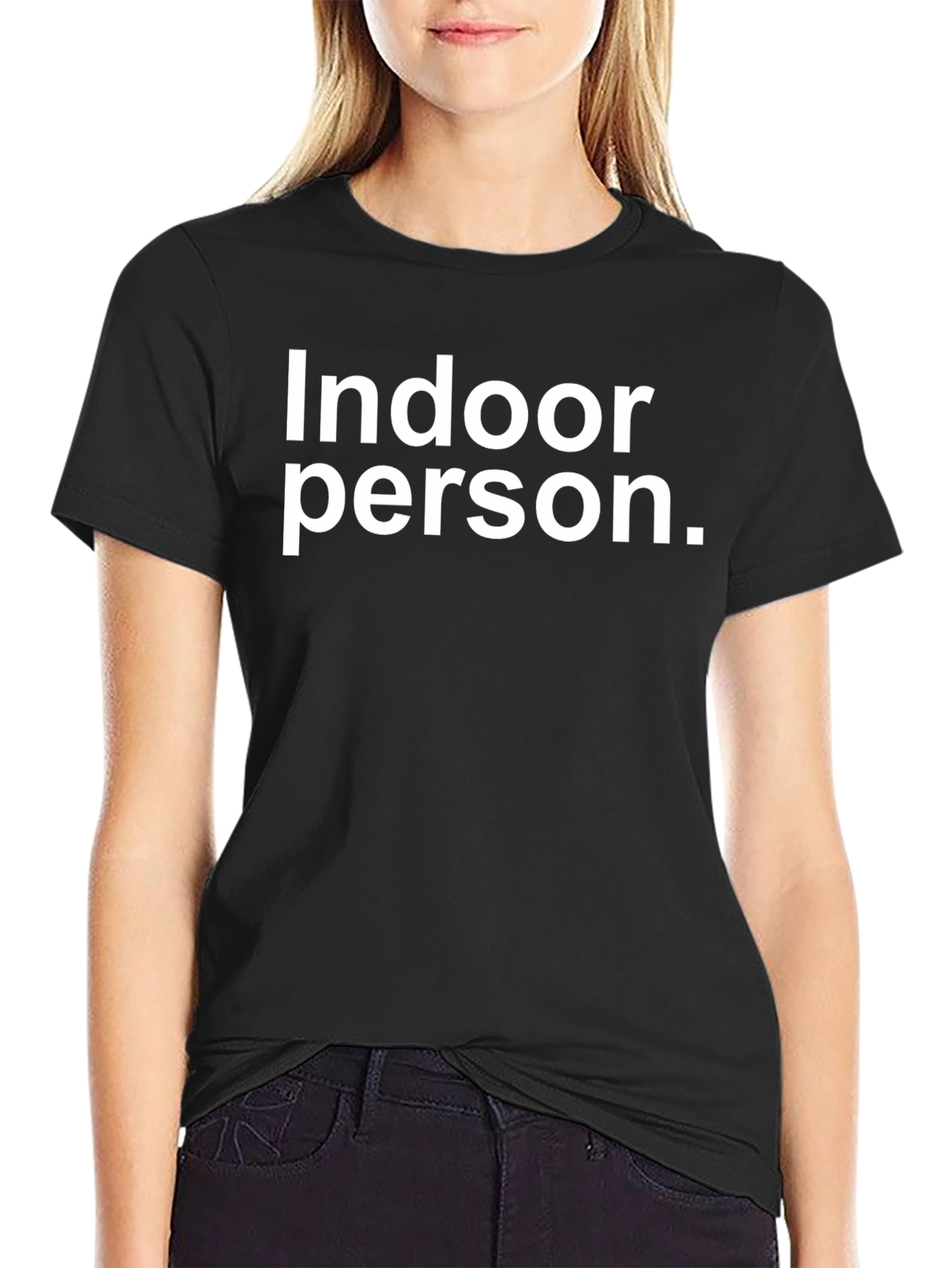 Indoor Person Graphic Tee - Comfy & Stylish