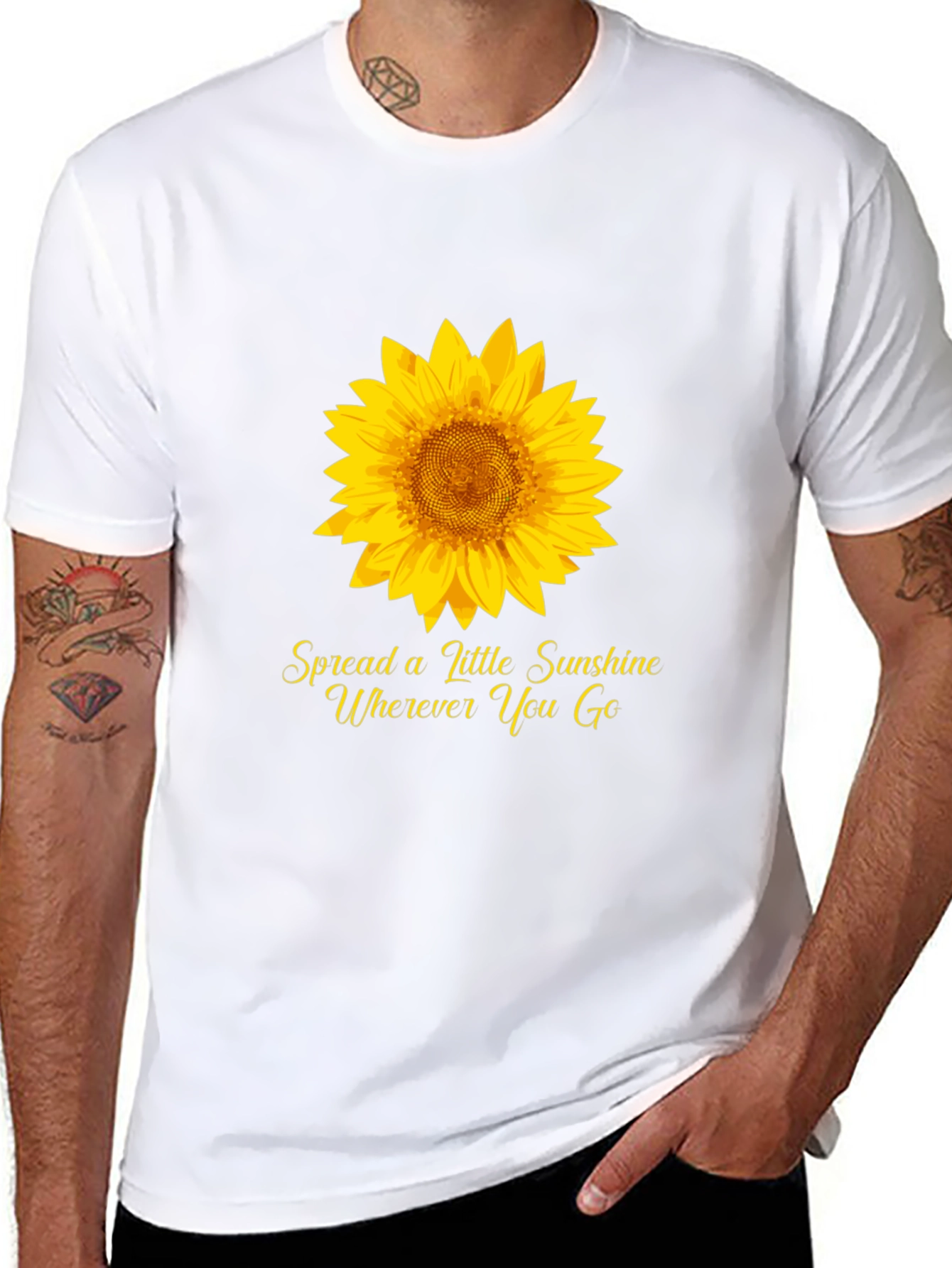 Sunflower Graphic Tee - Spread Sunshine Wherever You Go