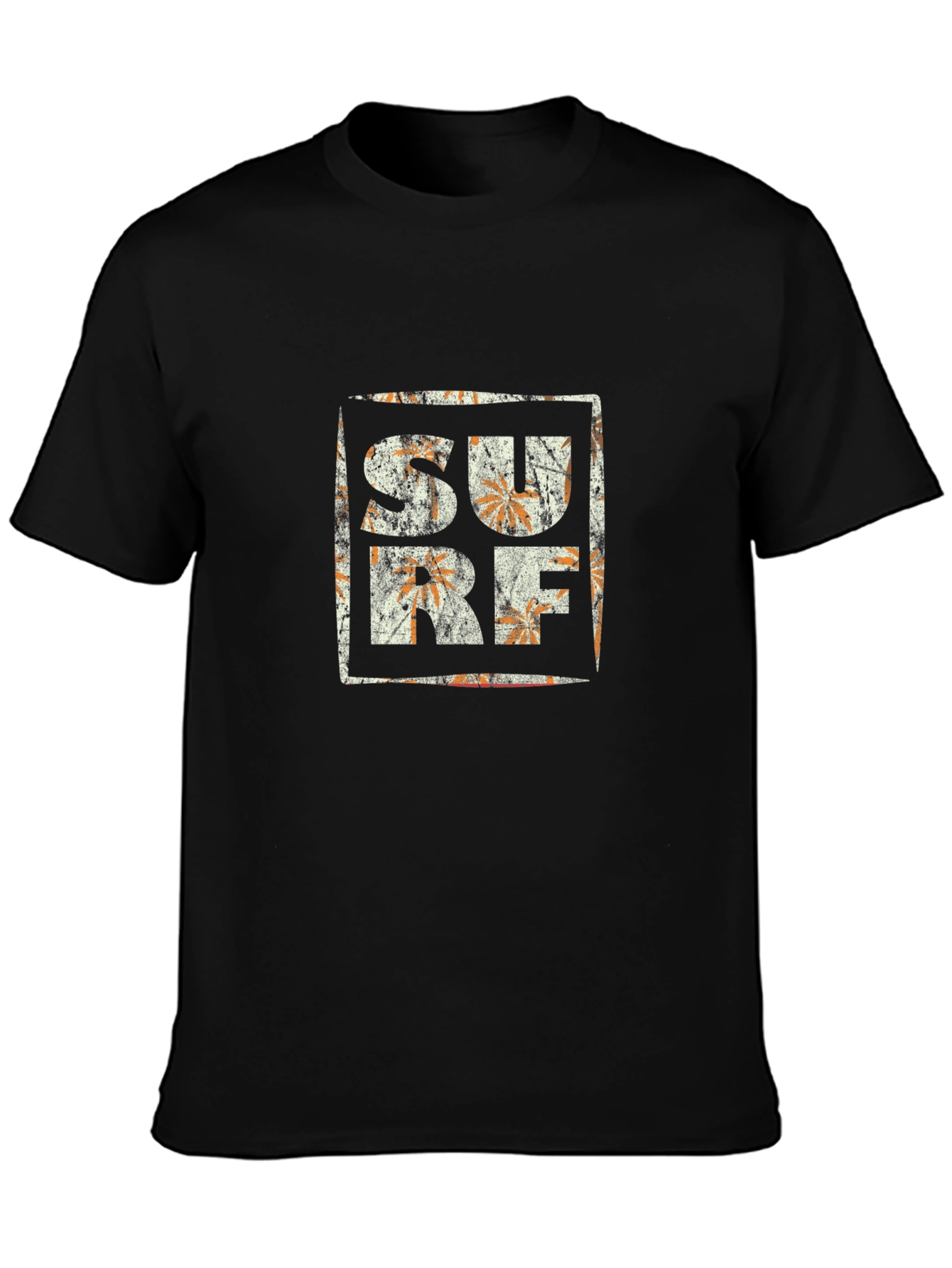Surf Graphic Black T-Shirt