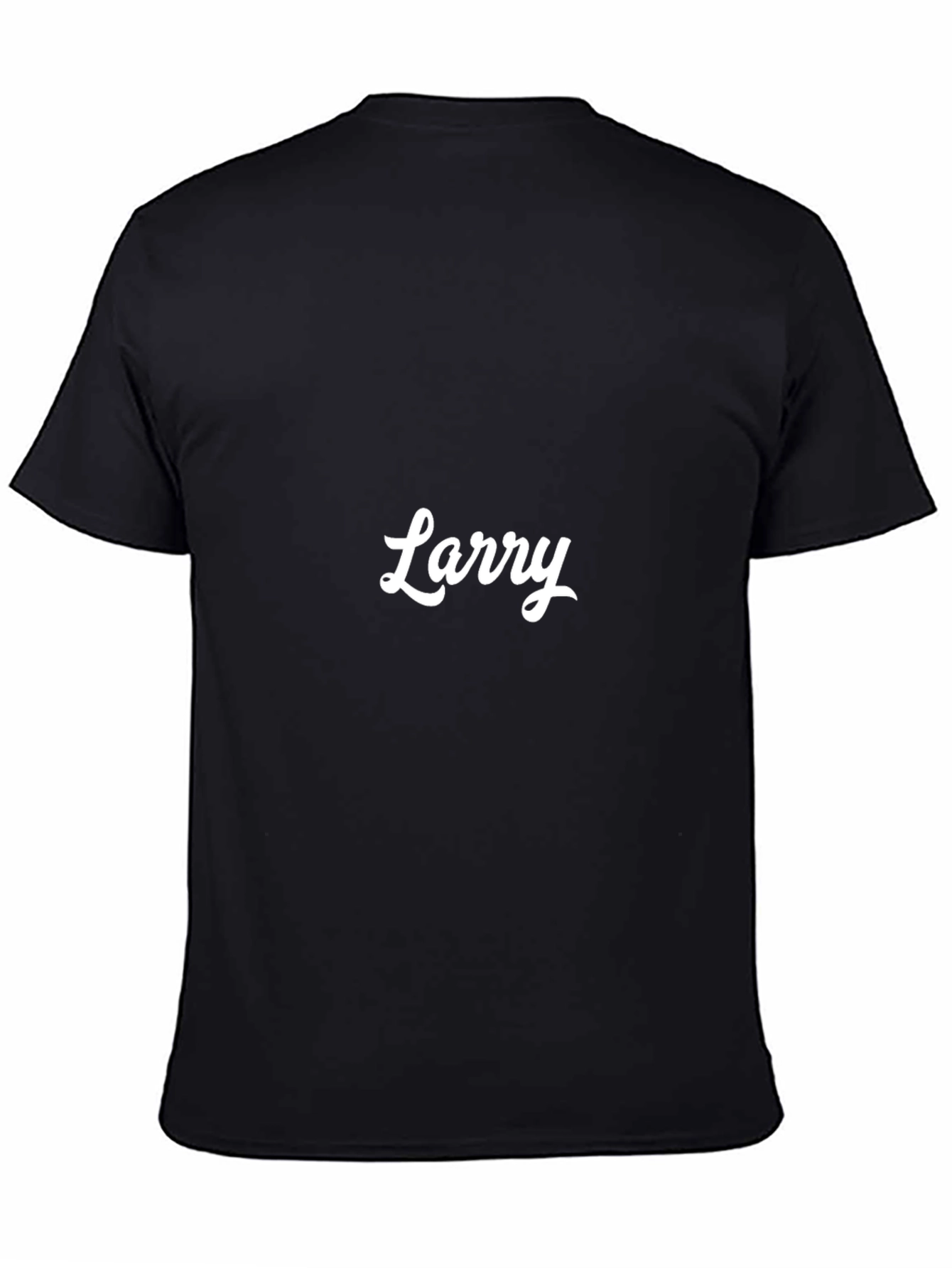 Personalized Larry Black T-Shirt - Custom Name Tee