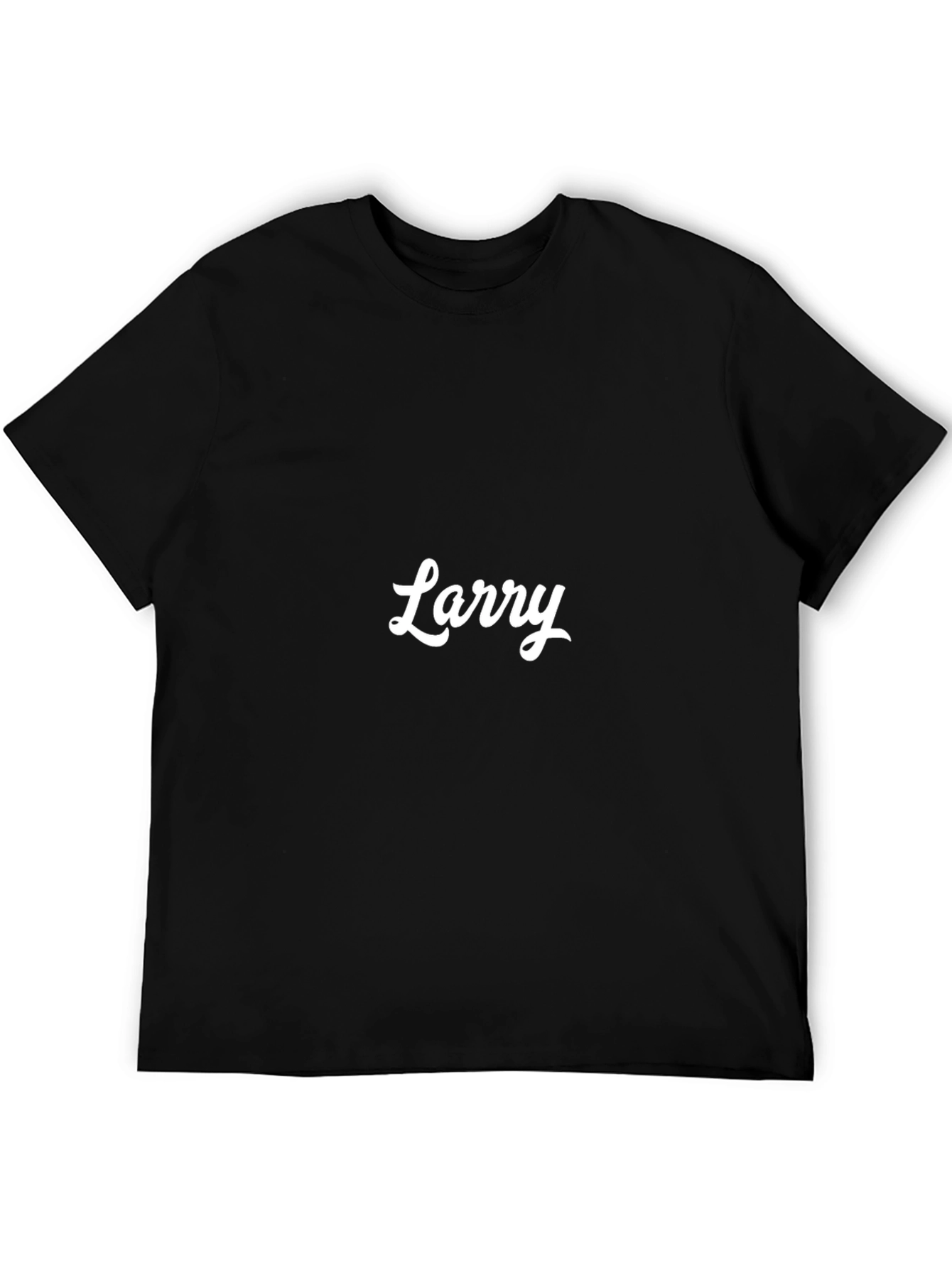Personalized Larry Black T-Shirt - Custom Name Tee