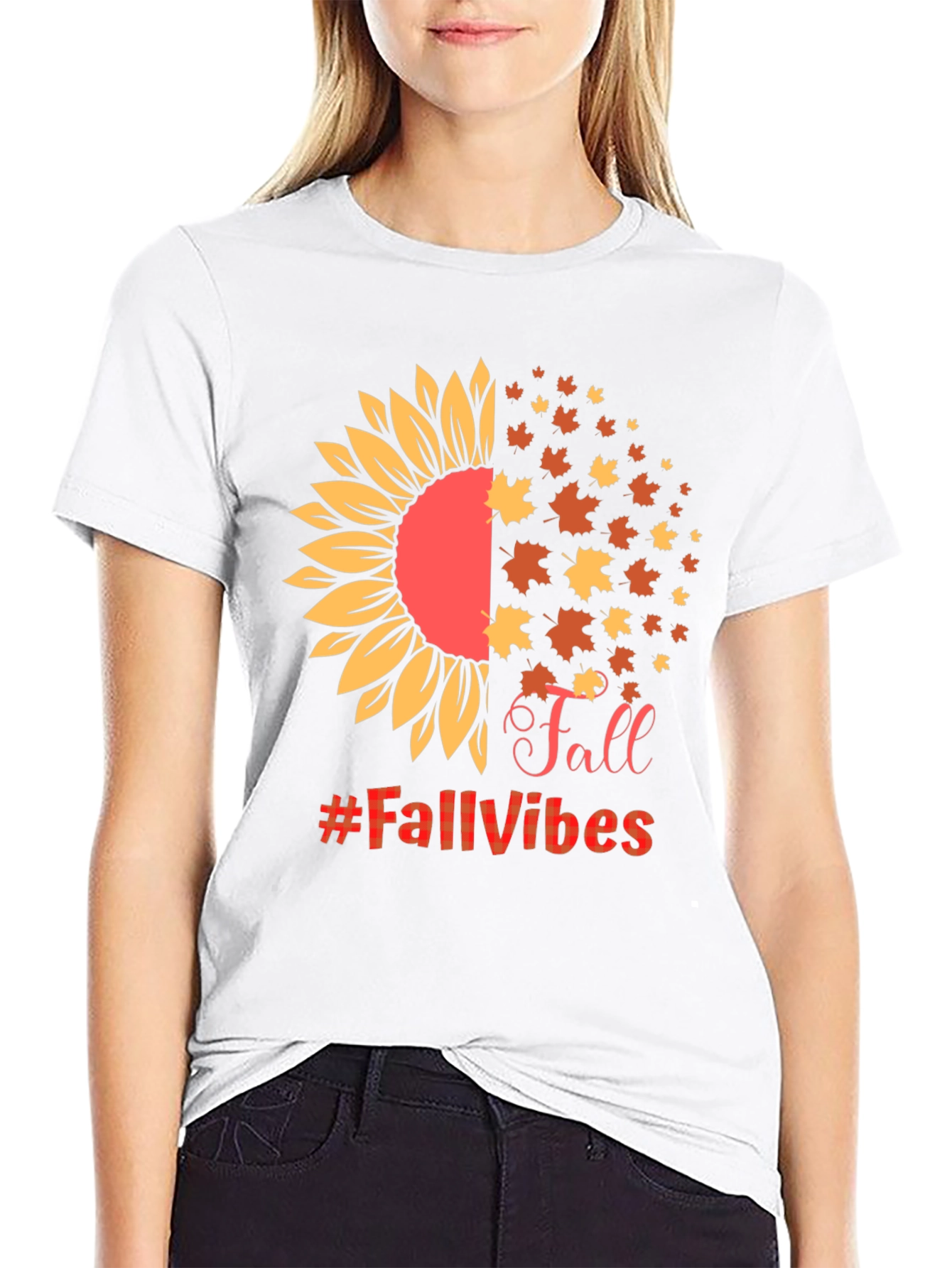 Fall Vibes Sunflower Graphic Tee