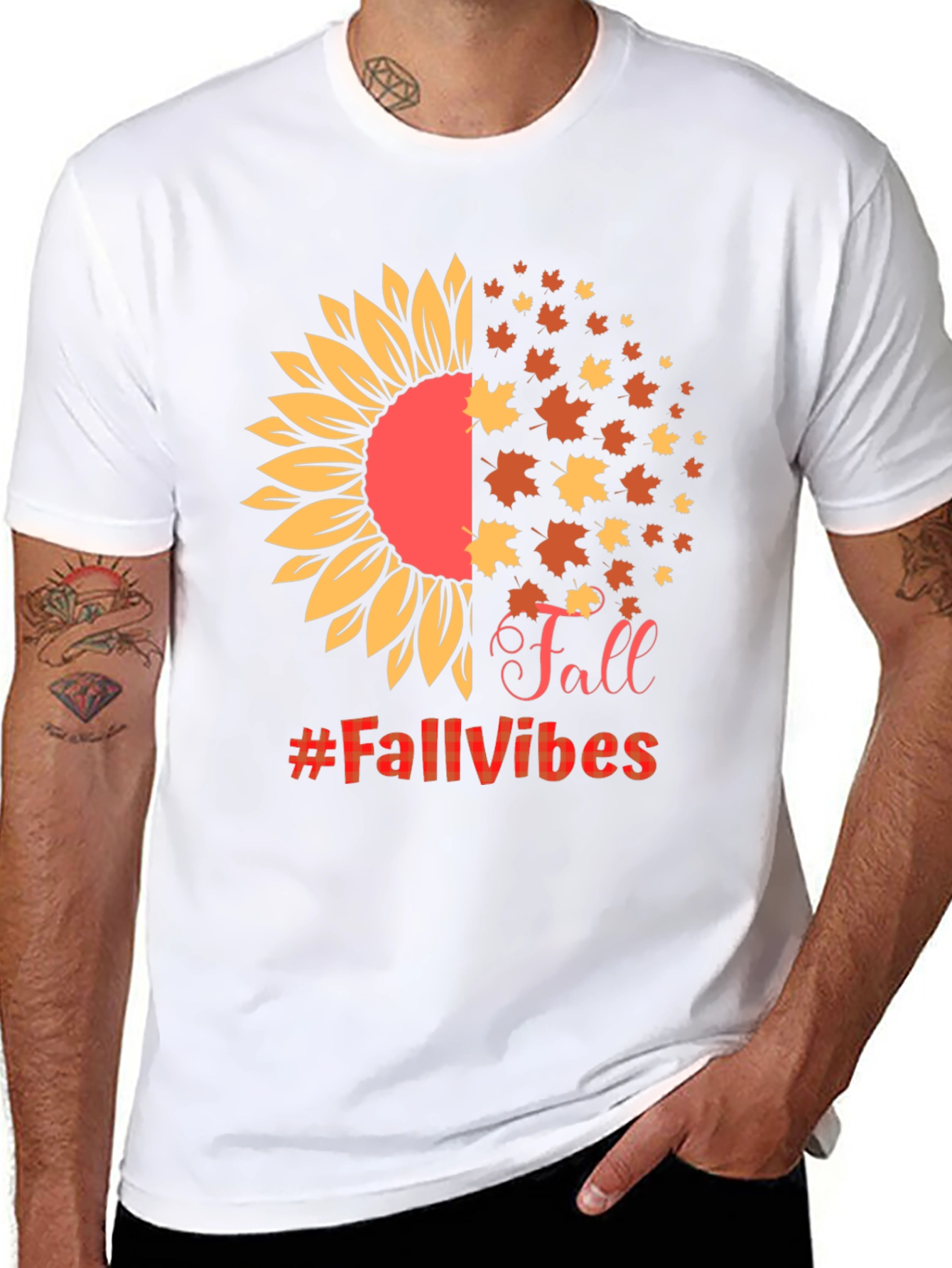 Fall Vibes Sunflower Graphic Tee