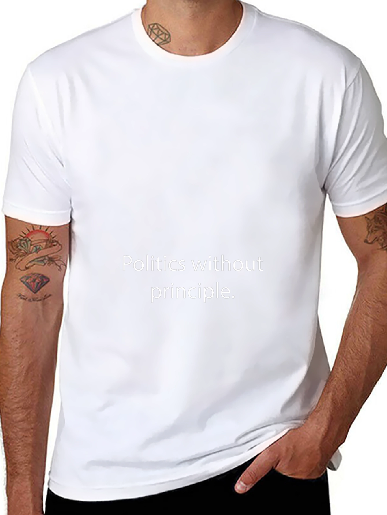 Politics Without Principle Black T-Shirt