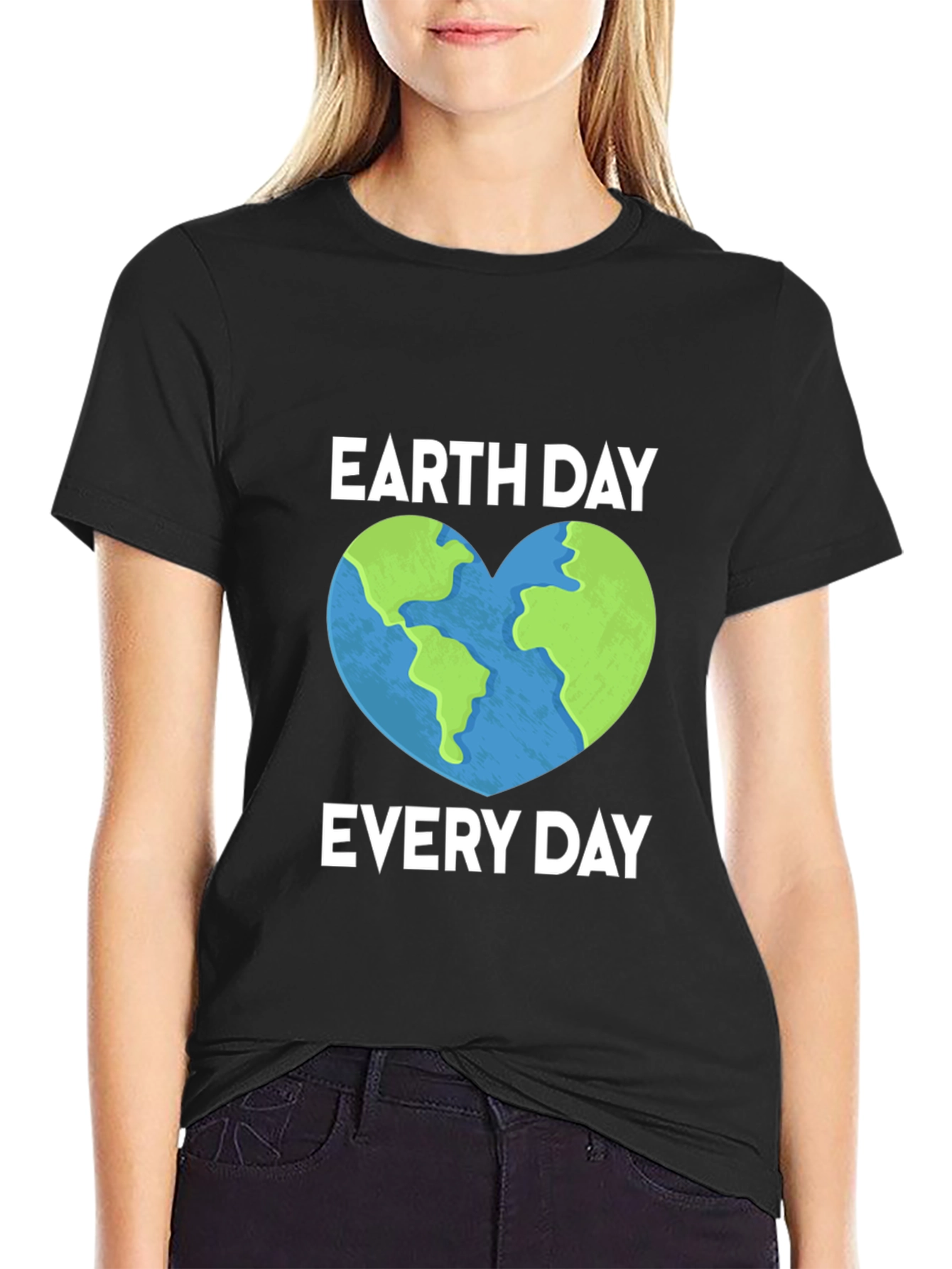 Earth Day Every Day T-Shirt Heart Graphic
