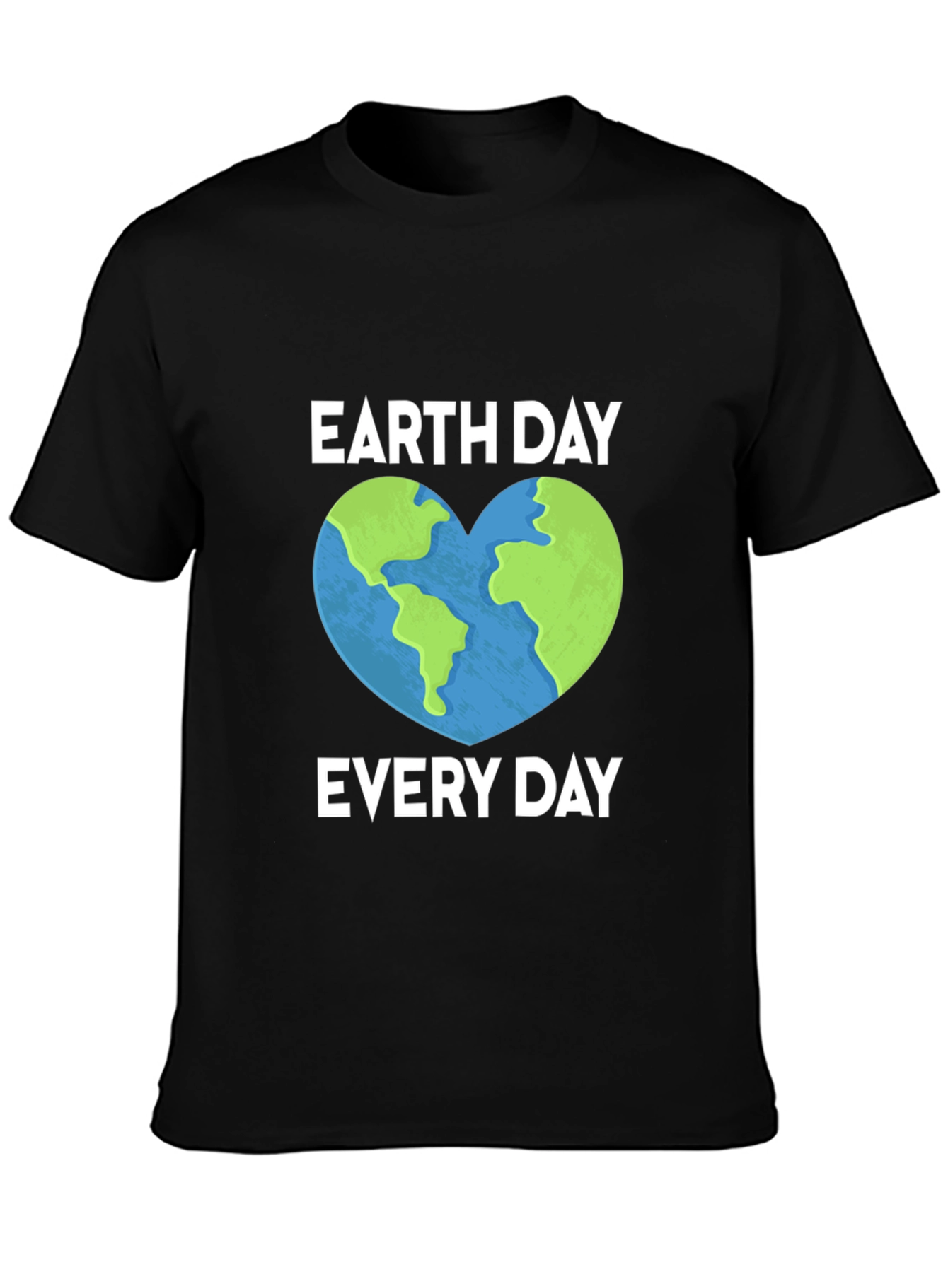 Earth Day Every Day T-Shirt Heart Graphic