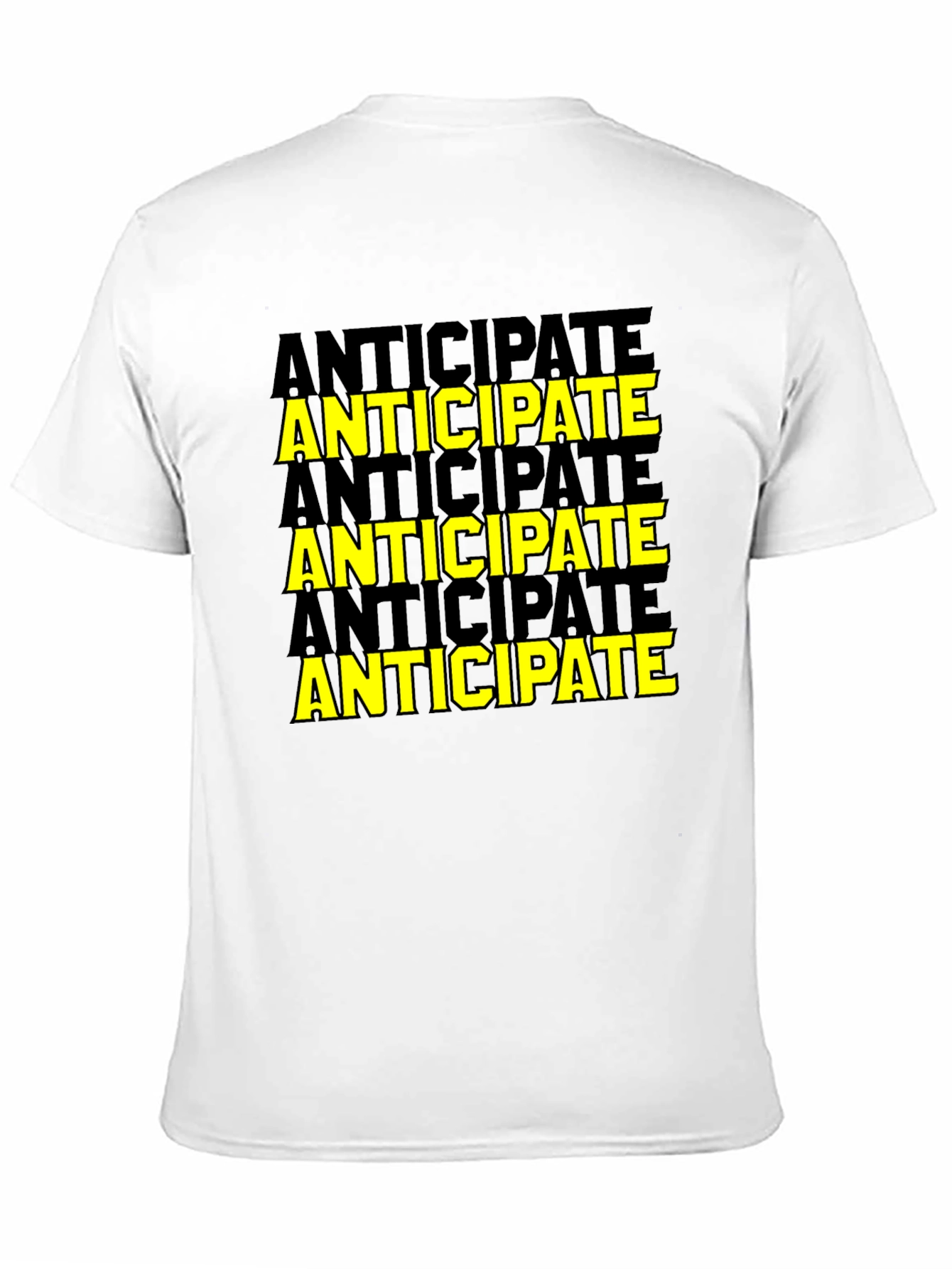 Anticipate Graphic Tee - Black Cotton Blend Shirt
