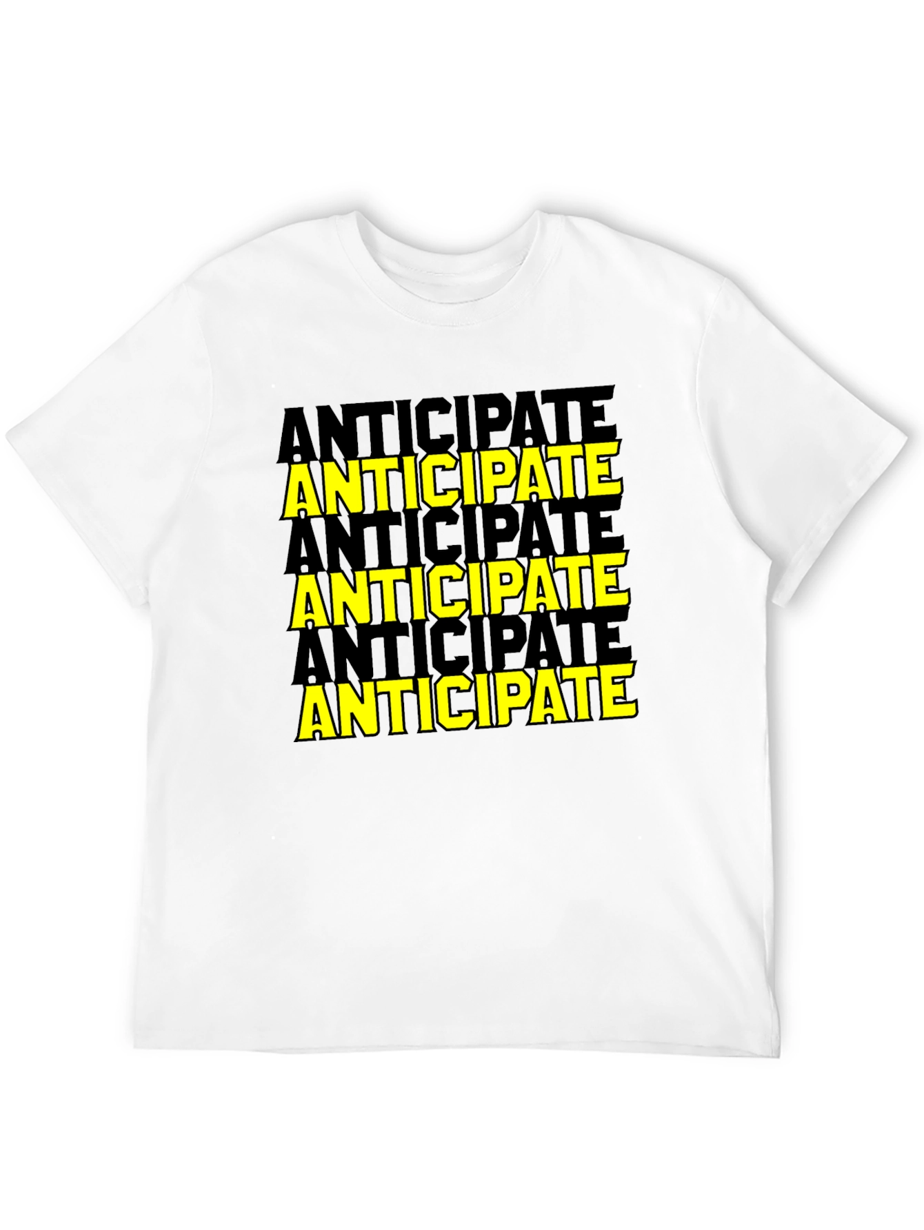 Anticipate Graphic Tee - Black Cotton Blend Shirt