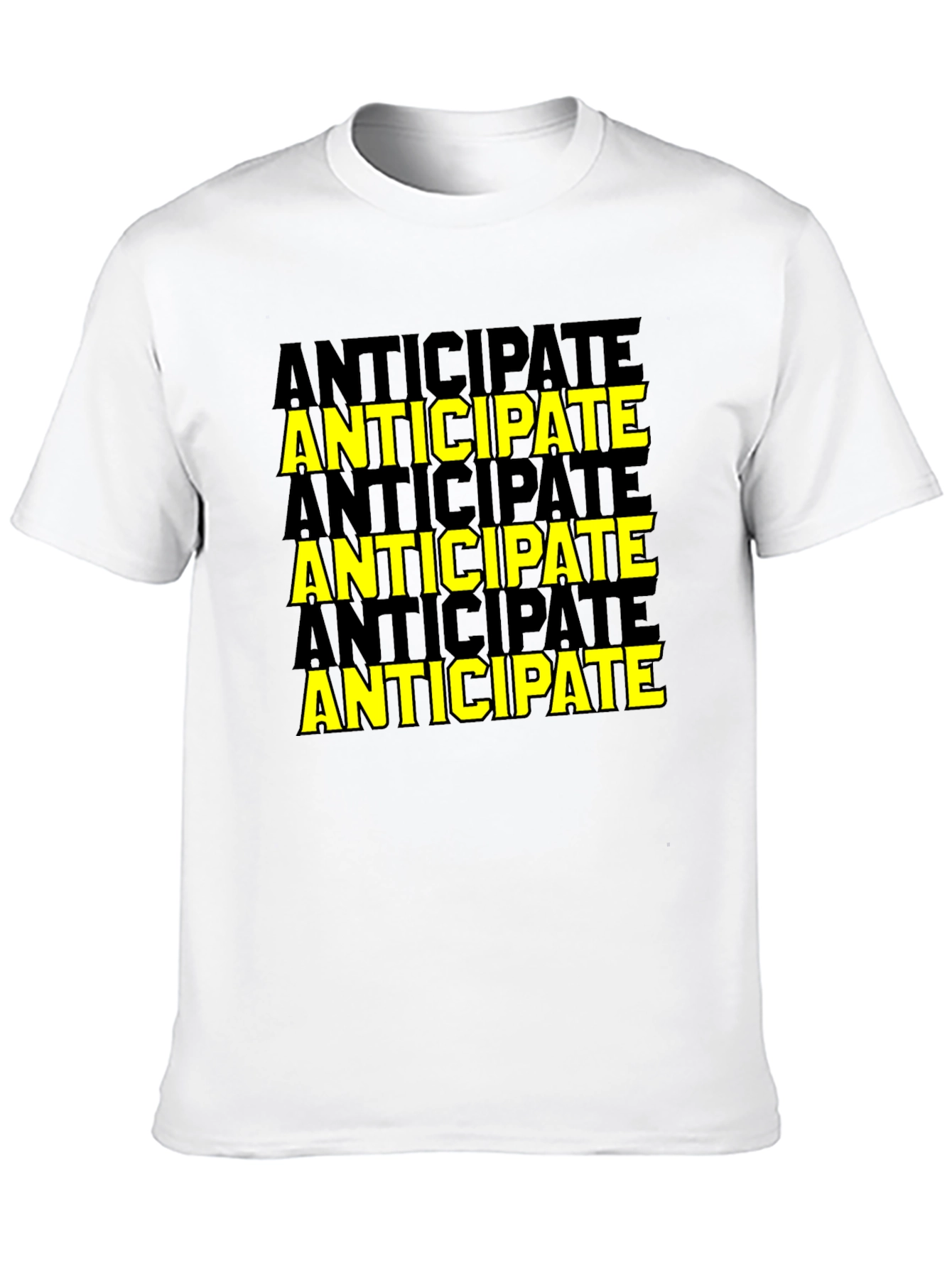 Anticipate Graphic Tee - Black Cotton Blend Shirt