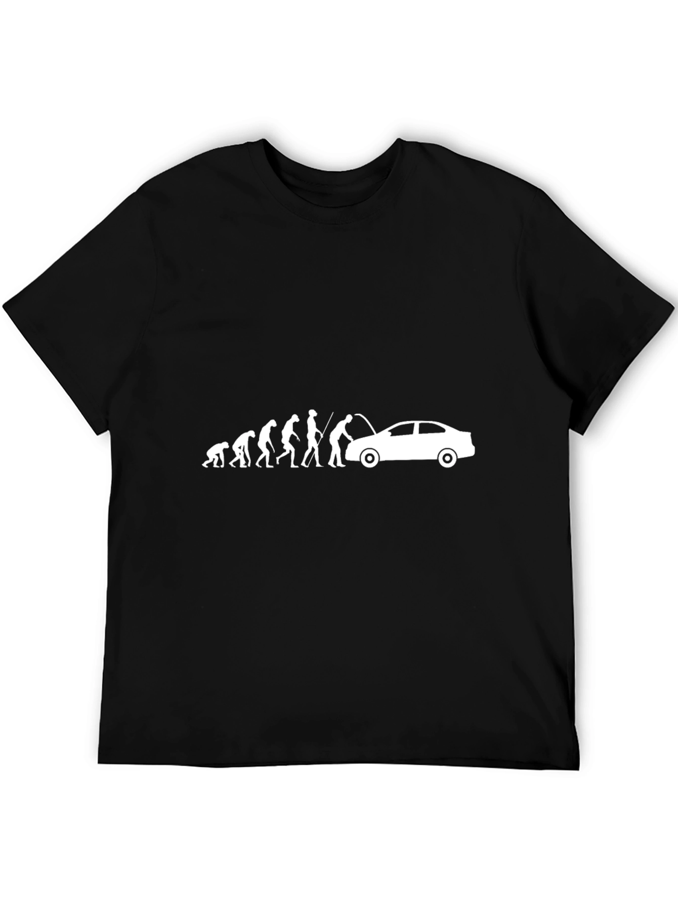 Evolution Auto Mechanic Black Graphic T-Shirt