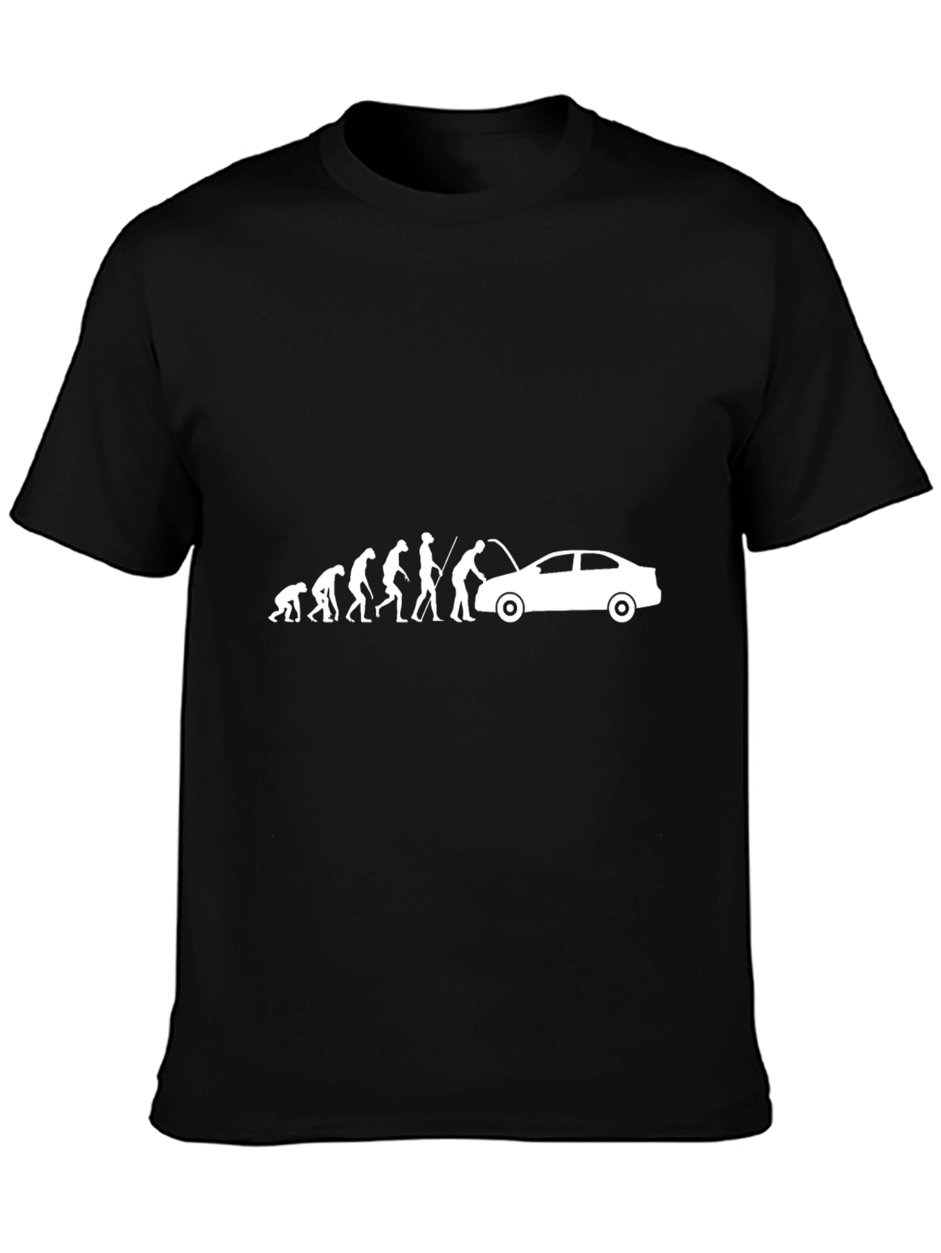 Evolution Auto Mechanic Black Graphic T-Shirt
