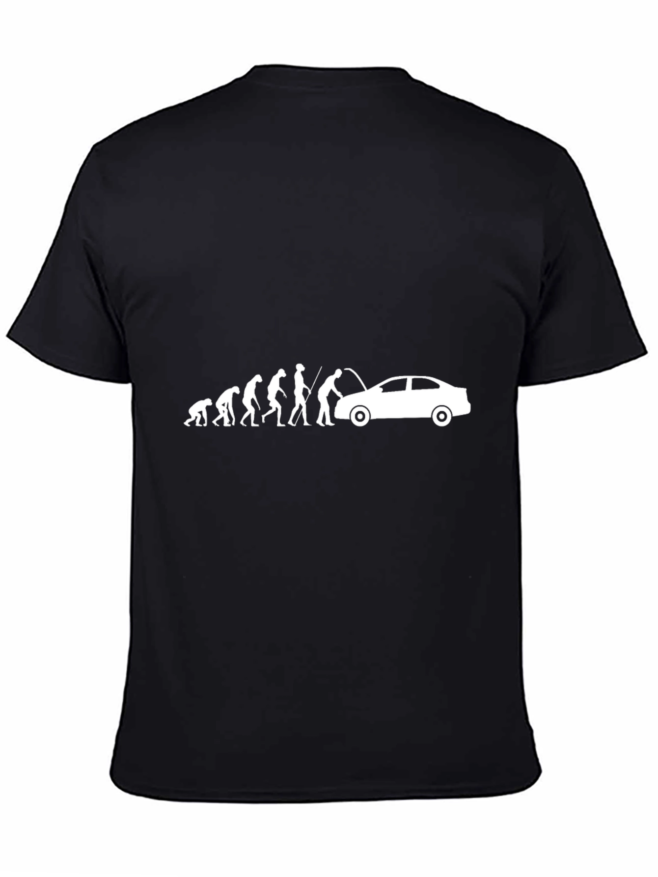 Evolution Auto Mechanic Black Graphic T-Shirt