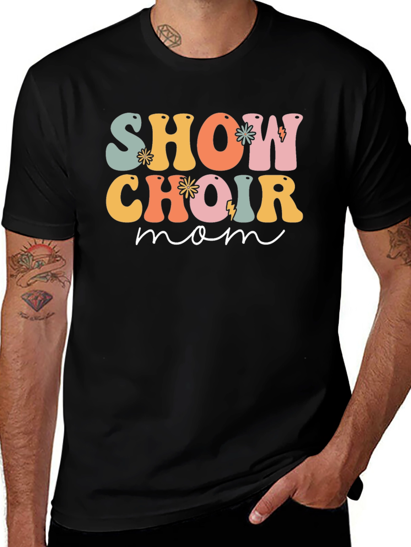 Show Choir Mom Graphic T-Shirt - Retro Design