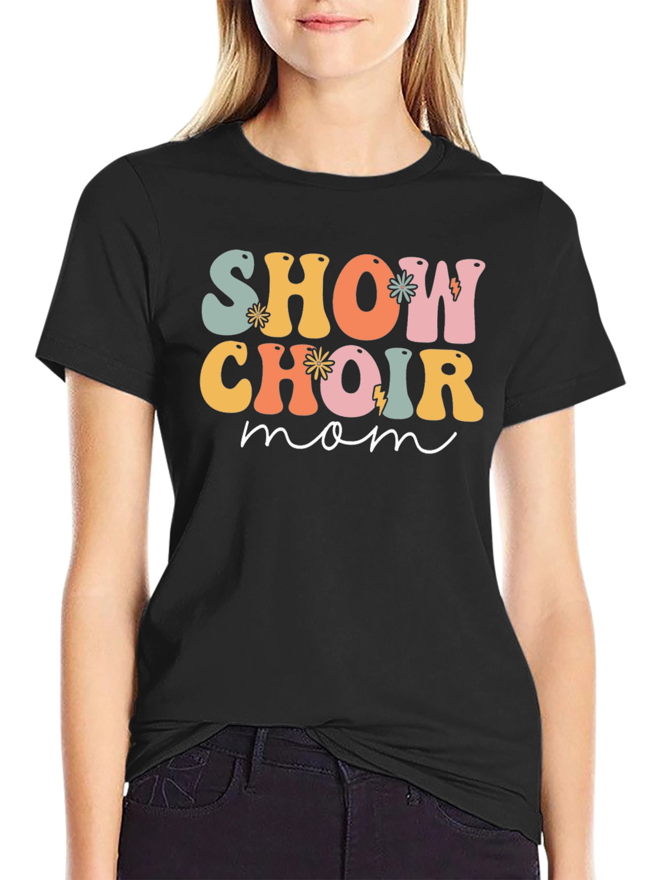 Show Choir Mom Graphic T-Shirt - Retro Design