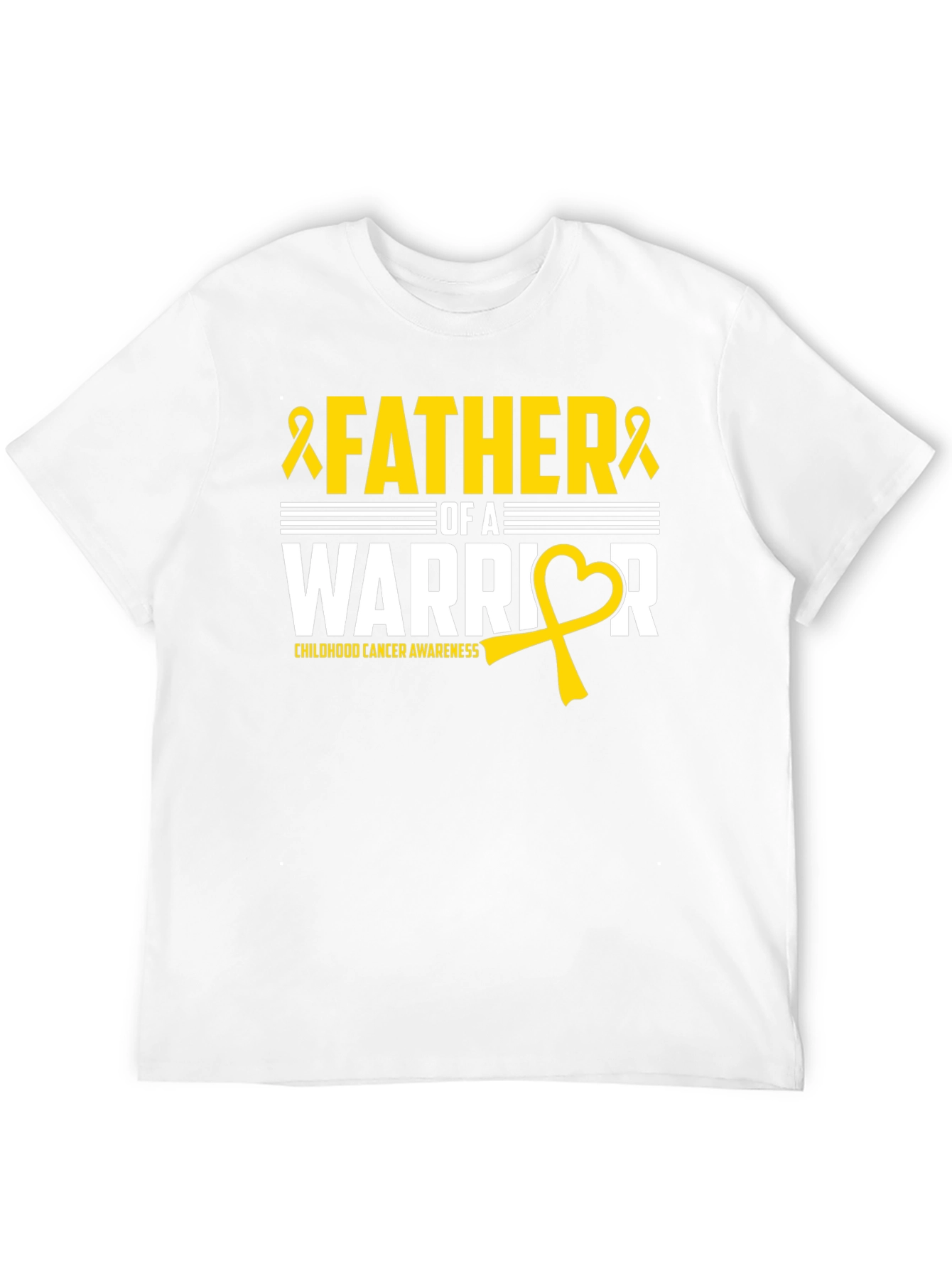 Father of a Warrior Childhood Cancer Awareness T-Shirt