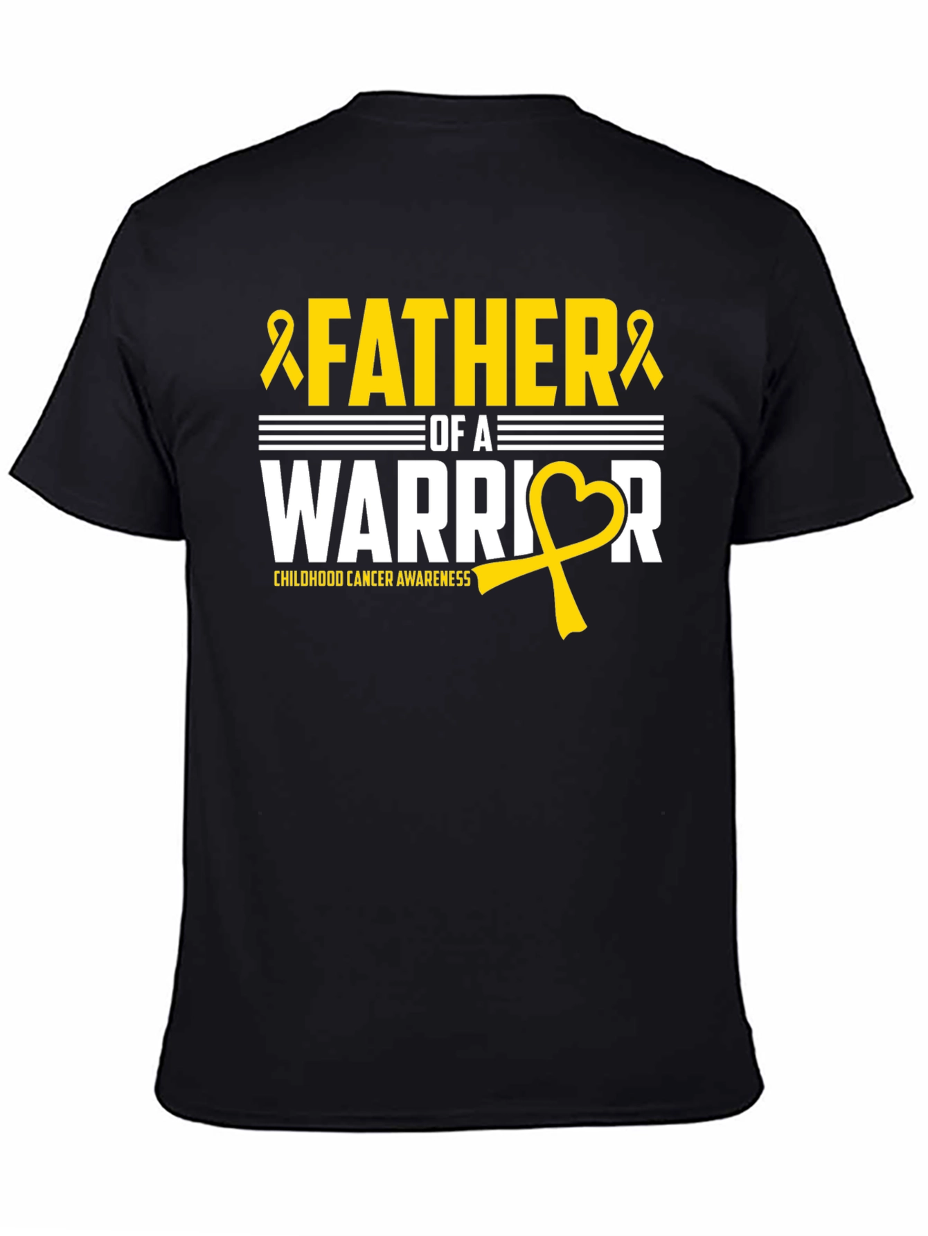 Father of a Warrior Childhood Cancer Awareness T-Shirt