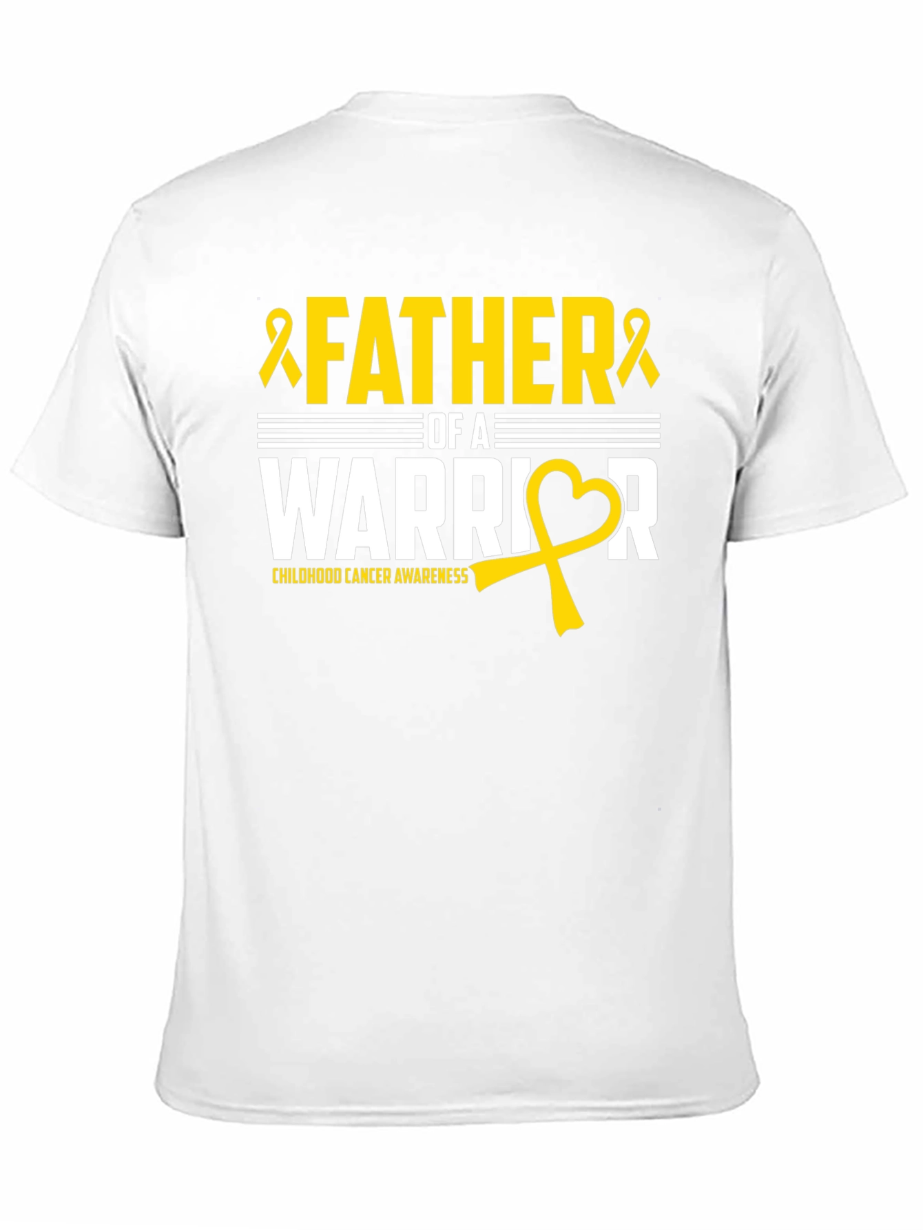 Father of a Warrior Childhood Cancer Awareness T-Shirt