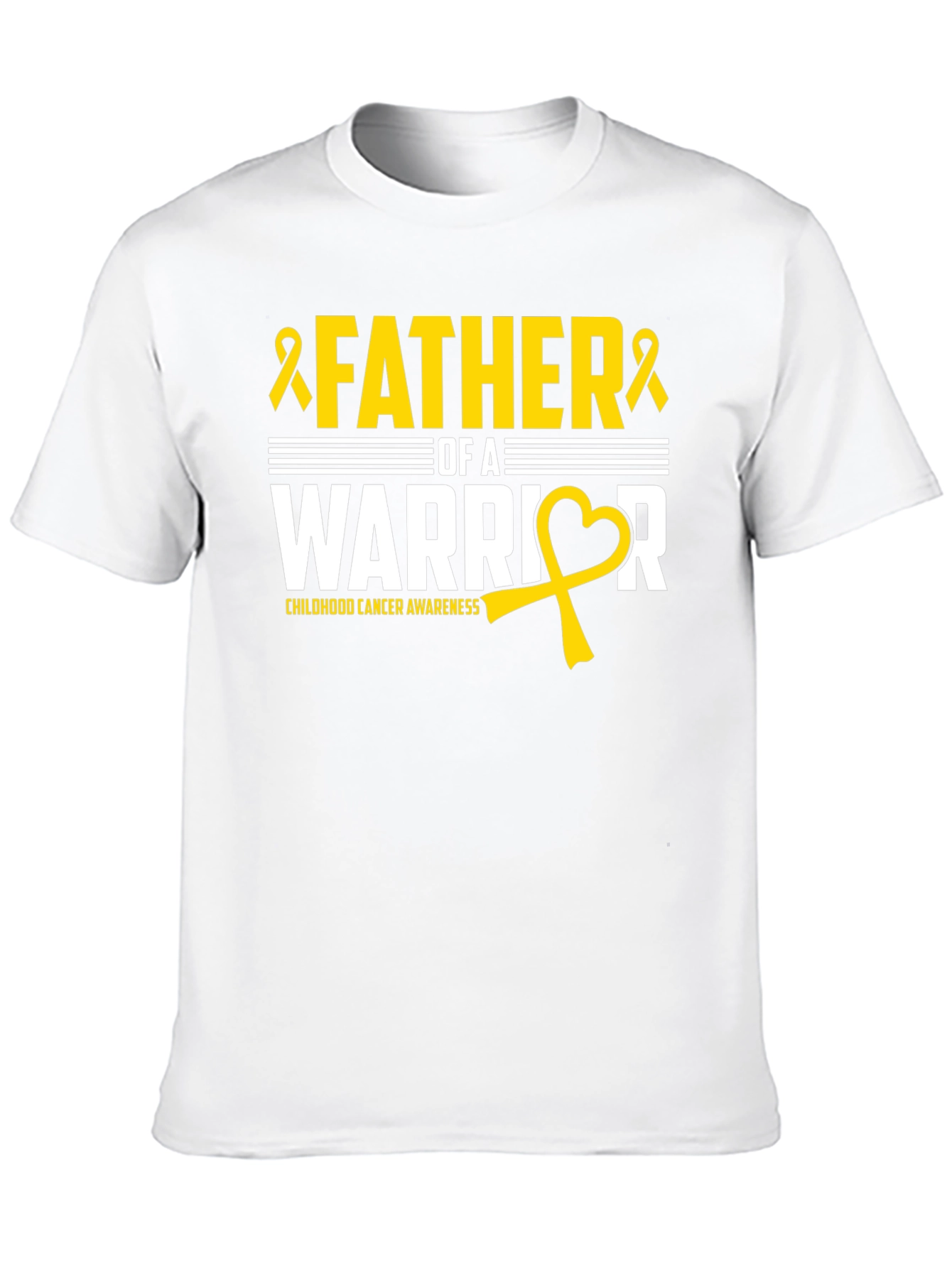 Father of a Warrior Childhood Cancer Awareness T-Shirt