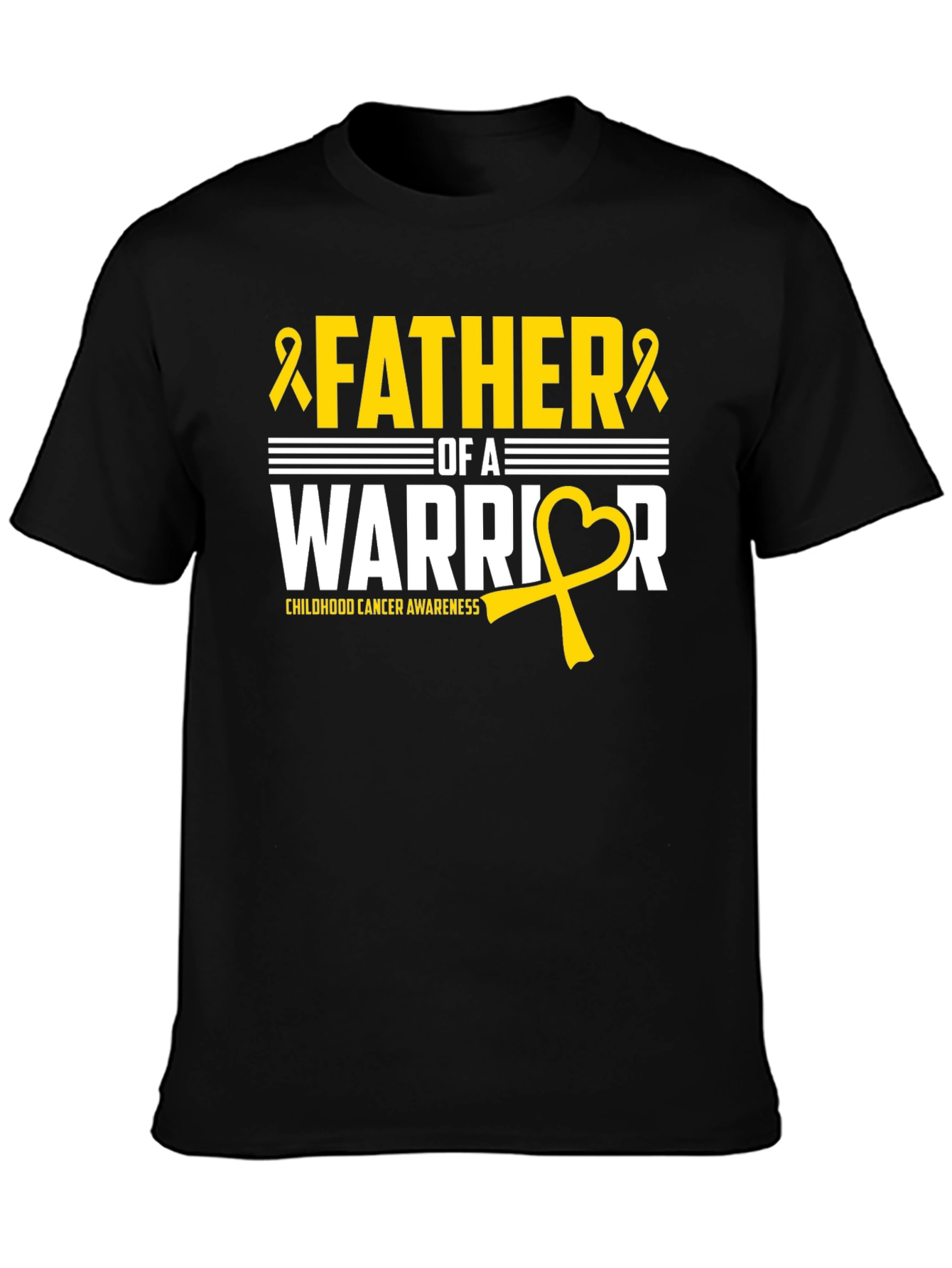 Father of a Warrior Childhood Cancer Awareness T-Shirt