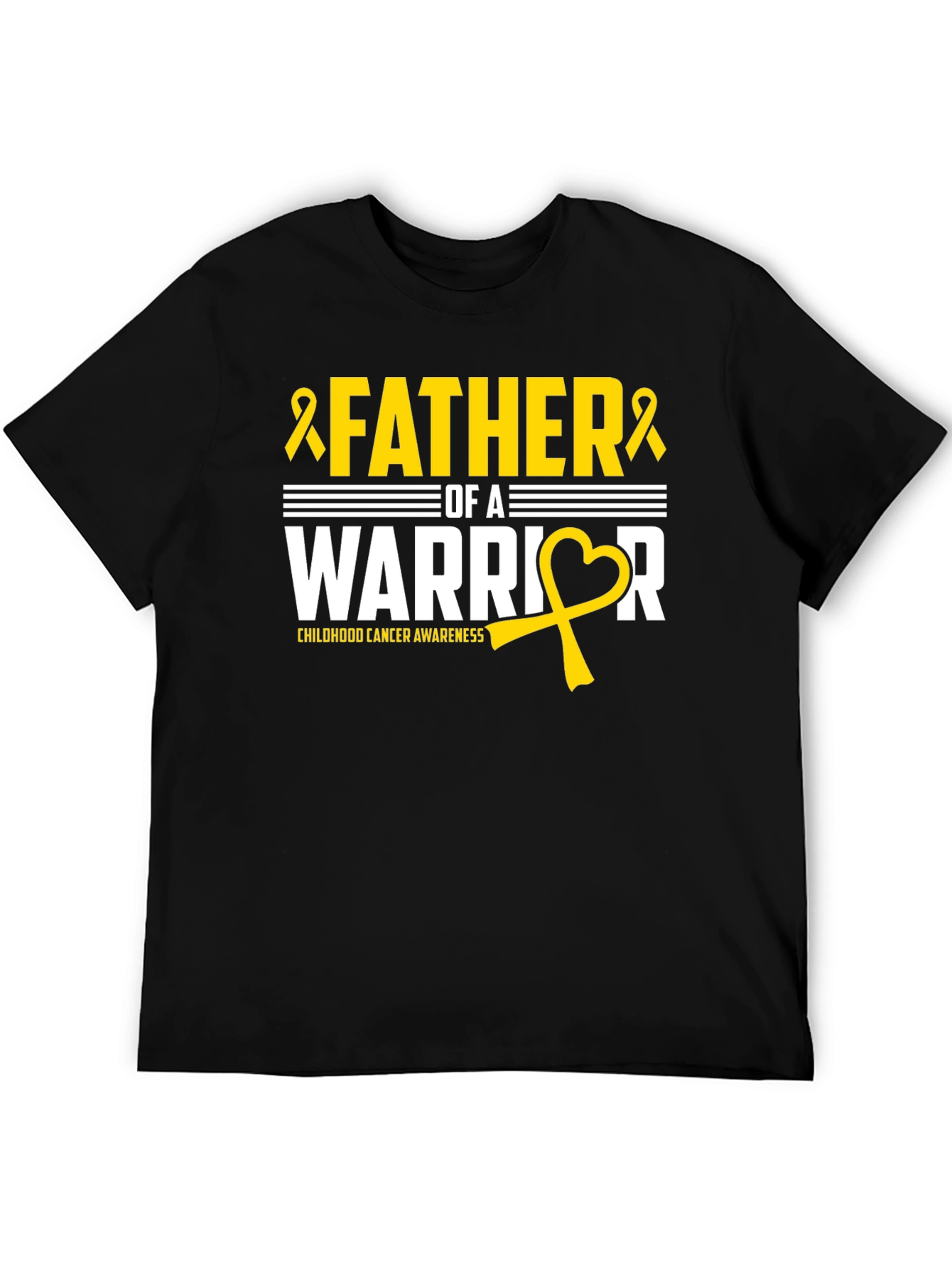 Father of a Warrior Childhood Cancer Awareness T-Shirt